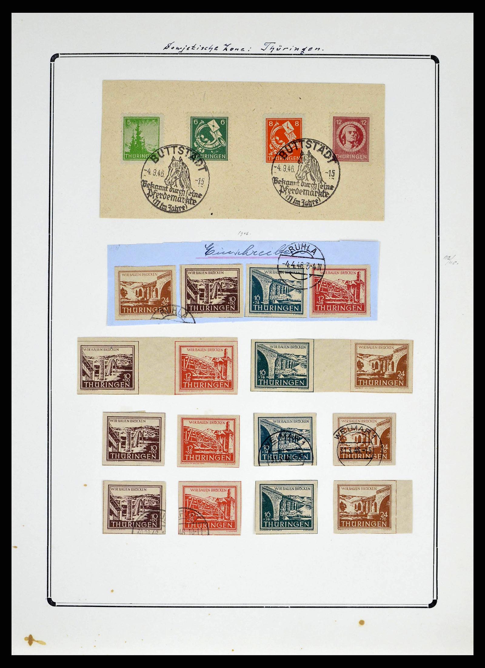 38713 0038 - Stamp collection 38713 German Zones 1945-1949.