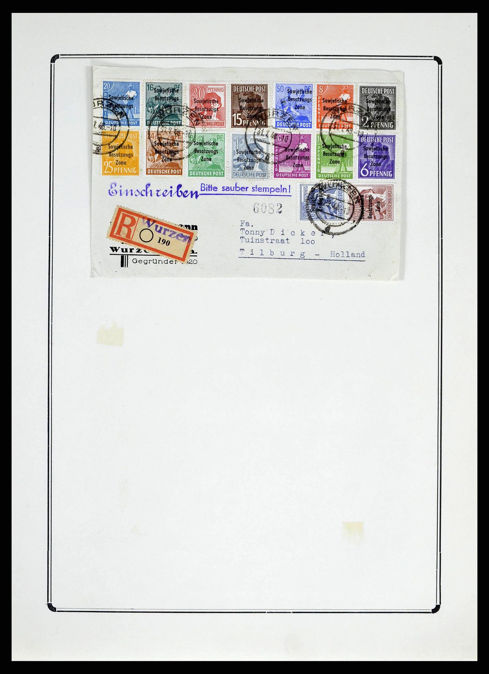 38713 0039 - Stamp collection 38713 German Zones 1945-1949.