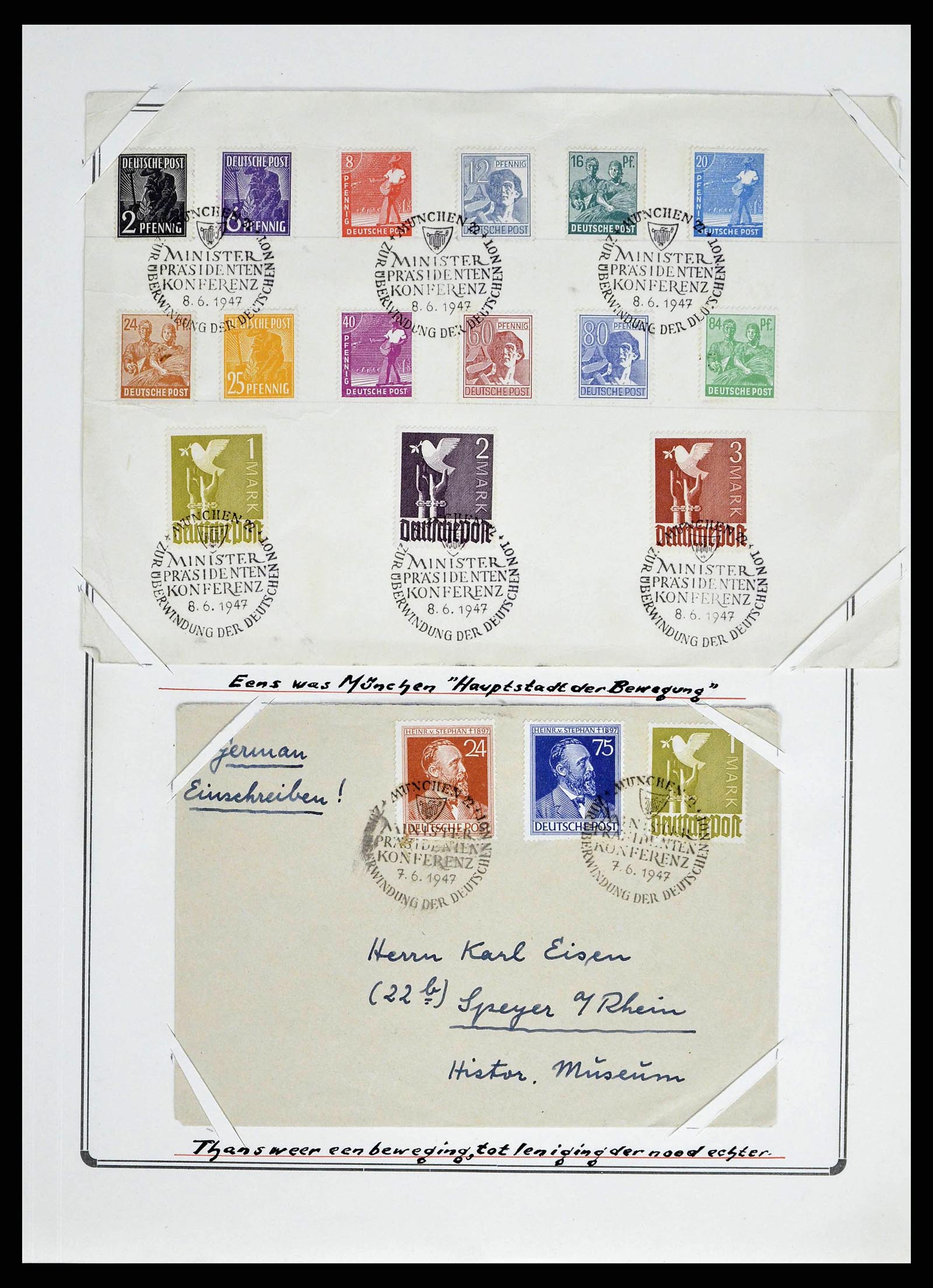 38713 0040 - Stamp collection 38713 German Zones 1945-1949.