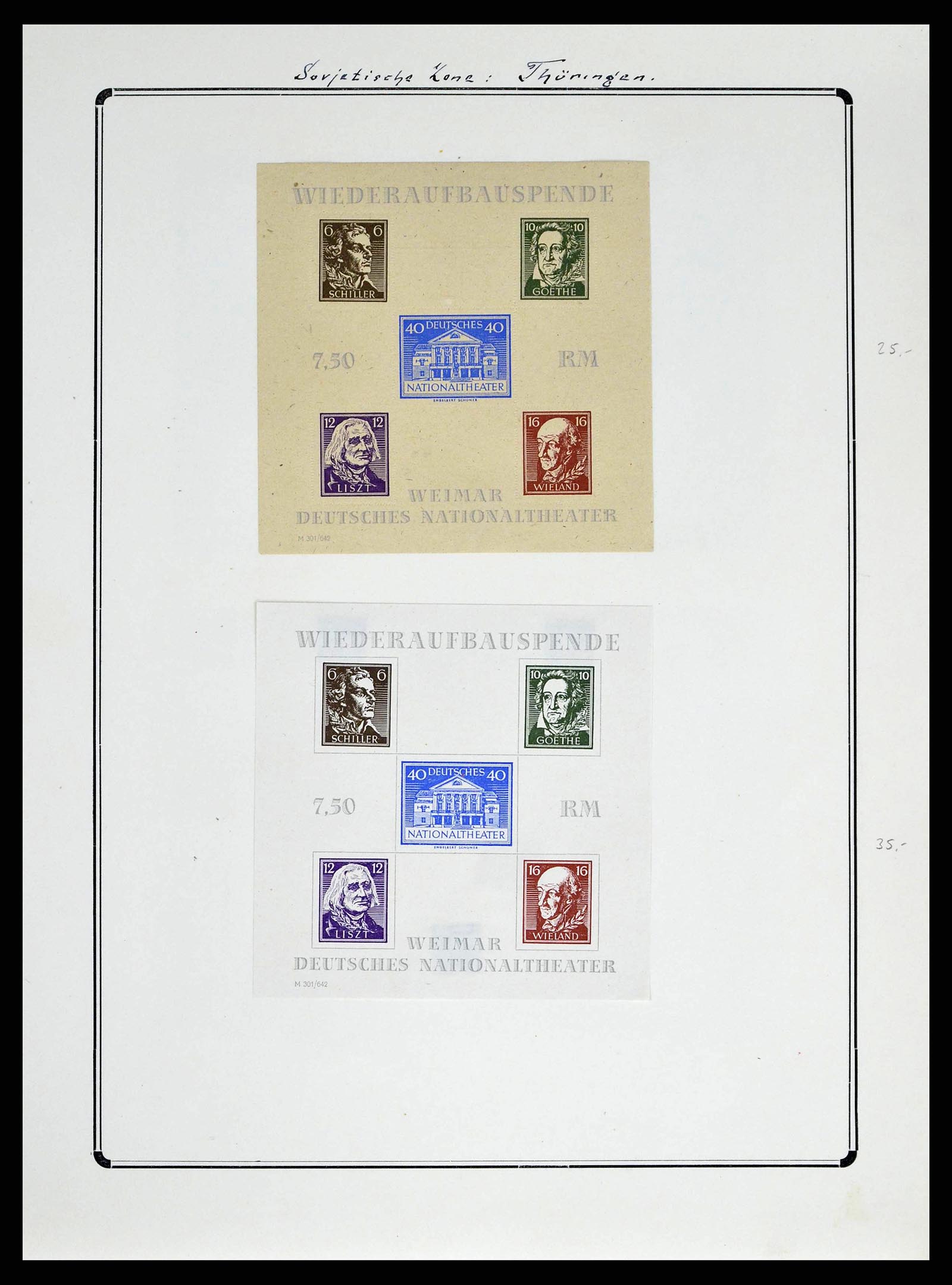 38713 0045 - Postzegelverzameling 38713 Duitse Zones 1945-1949.