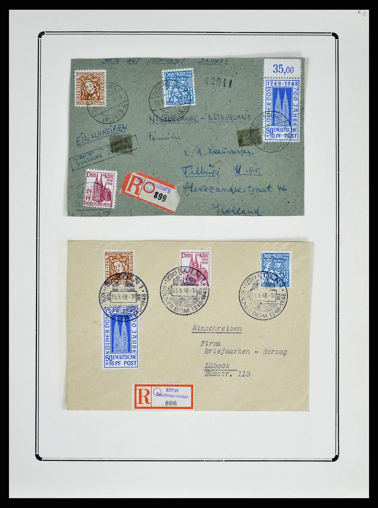 38713 0046 - Stamp collection 38713 German Zones 1945-1949.