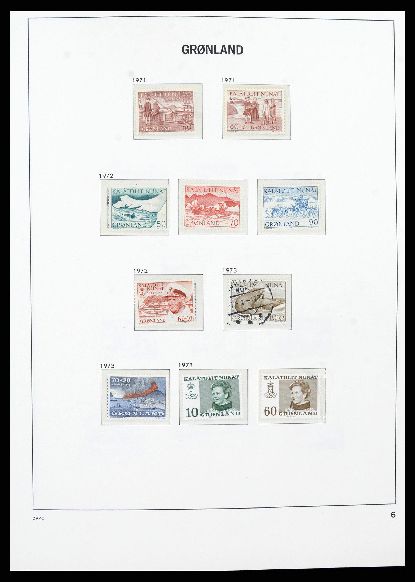38716 0007 - Stamp collection 38716 Greenland 1905-2007.