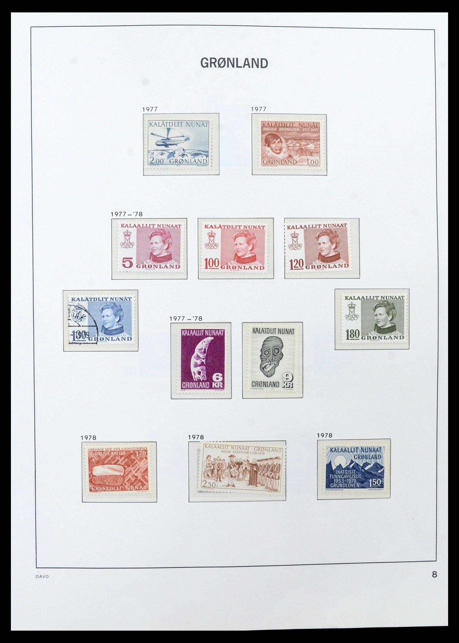 38716 0009 - Stamp collection 38716 Greenland 1905-2007.