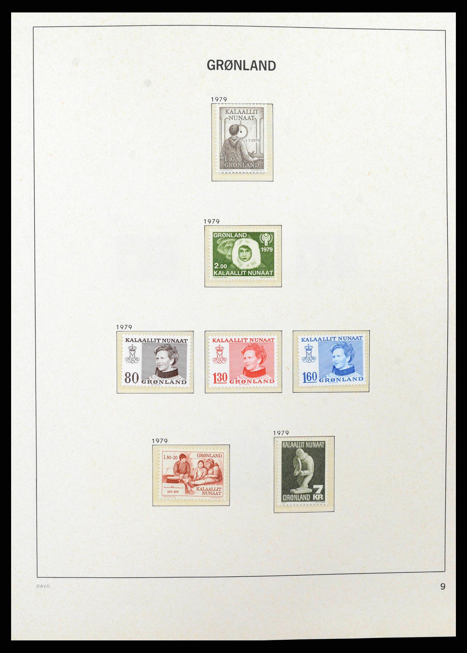38716 0010 - Stamp collection 38716 Greenland 1905-2007.