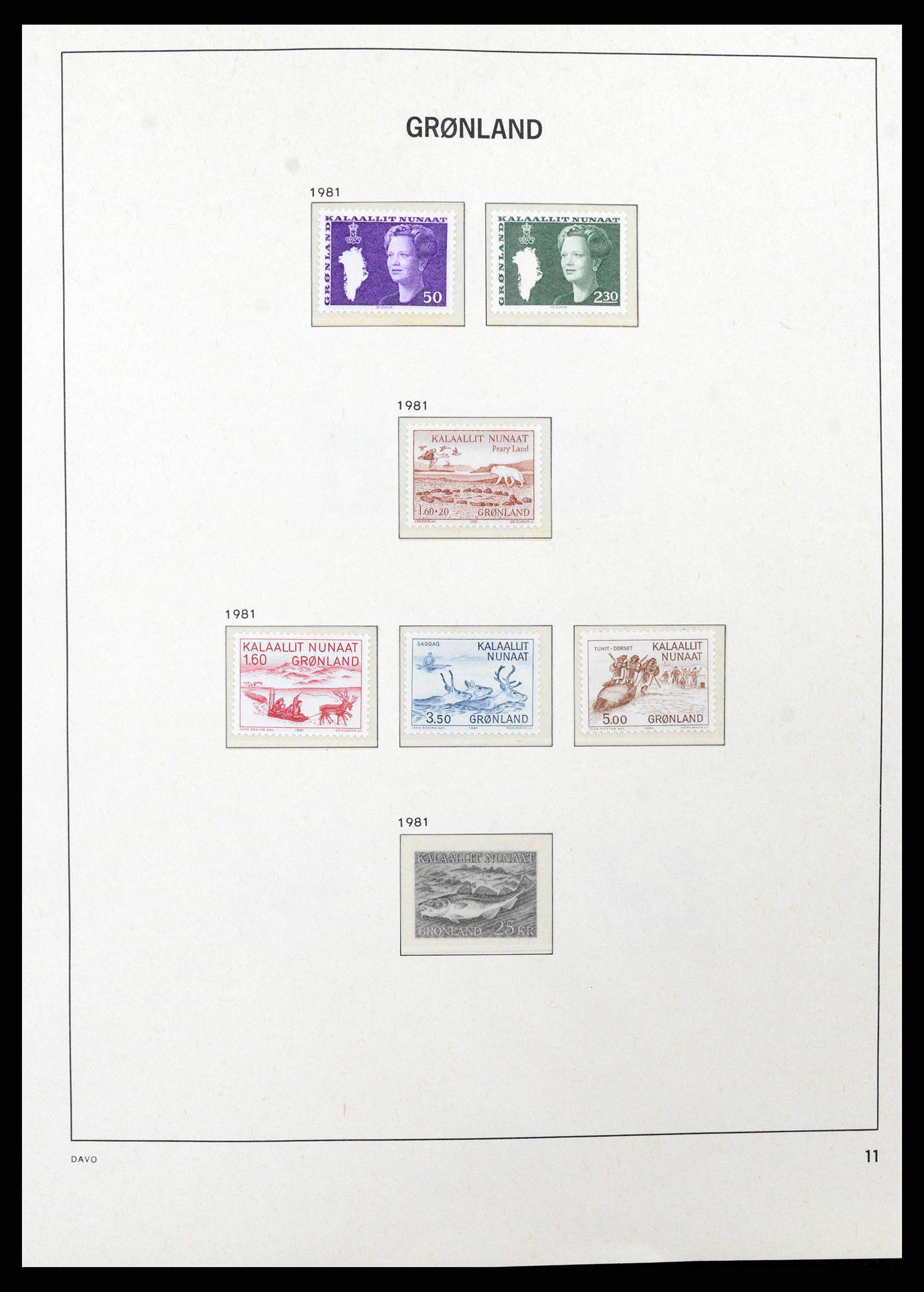 38716 0012 - Stamp collection 38716 Greenland 1905-2007.