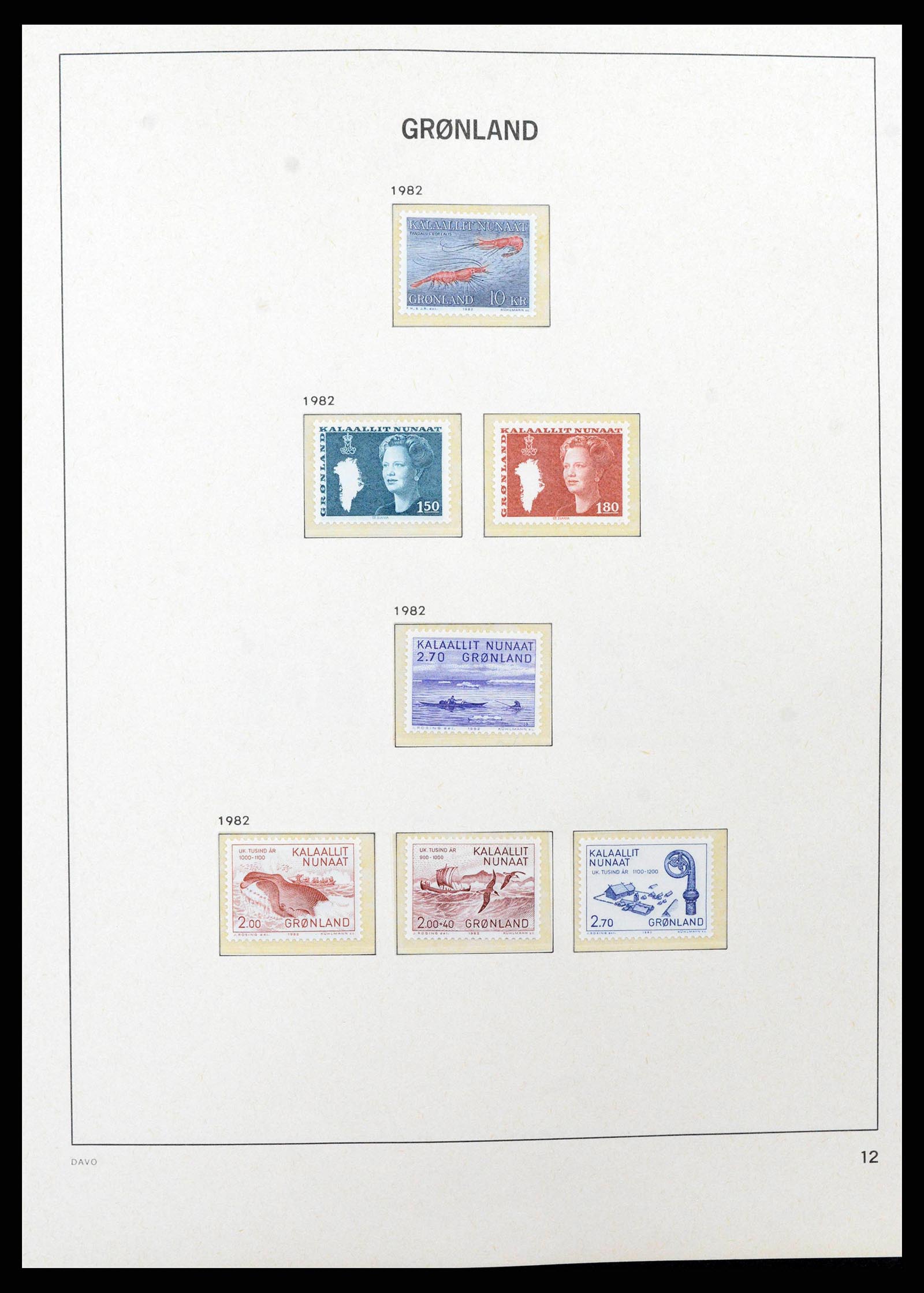 38716 0013 - Stamp collection 38716 Greenland 1905-2007.