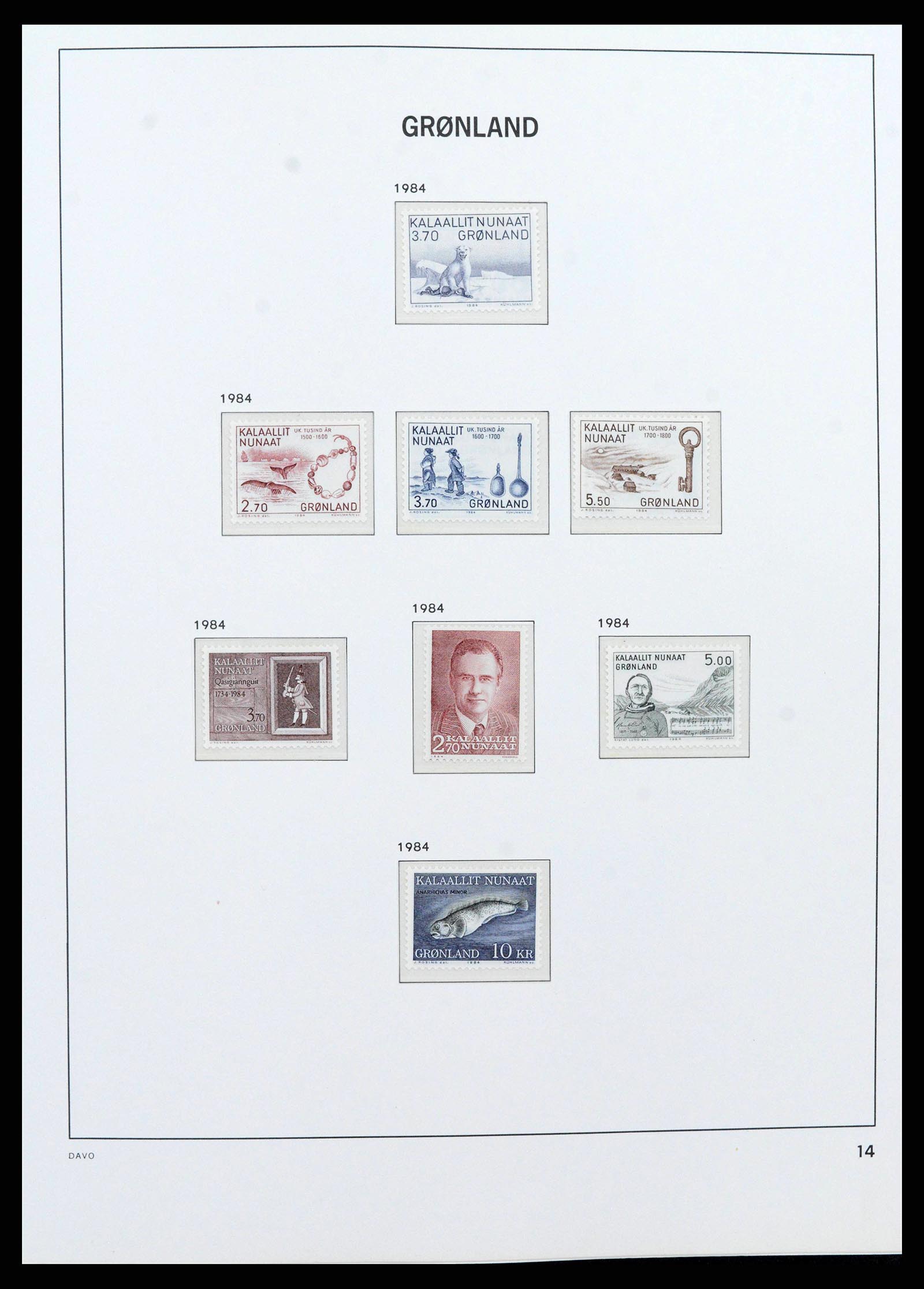 38716 0015 - Stamp collection 38716 Greenland 1905-2007.