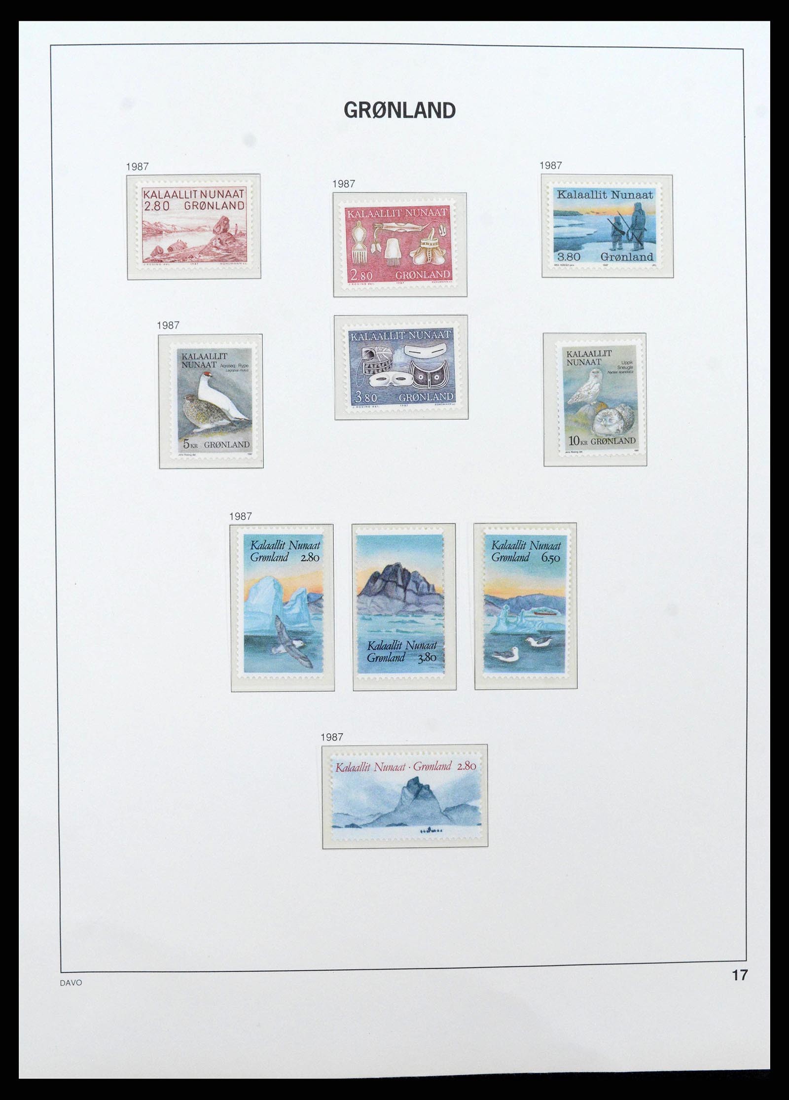 38716 0018 - Stamp collection 38716 Greenland 1905-2007.
