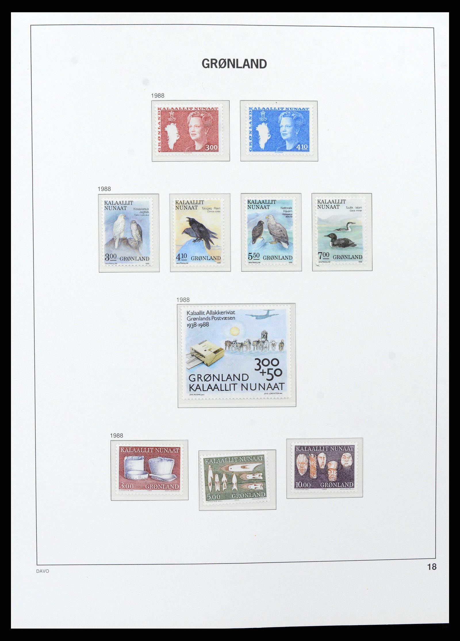 38716 0019 - Stamp collection 38716 Greenland 1905-2007.
