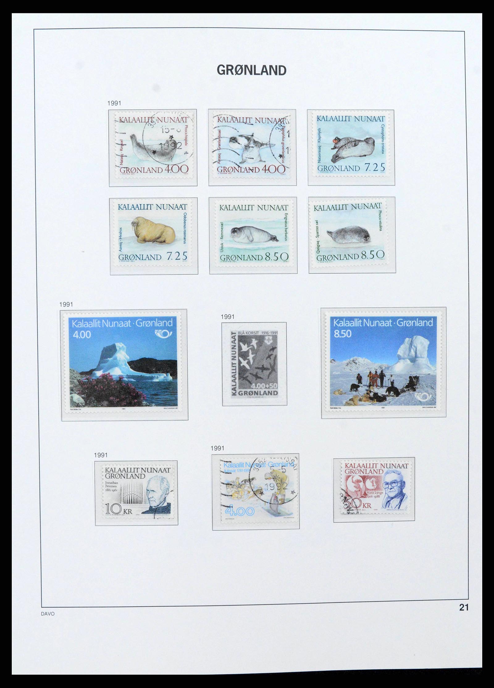 38716 0022 - Stamp collection 38716 Greenland 1905-2007.