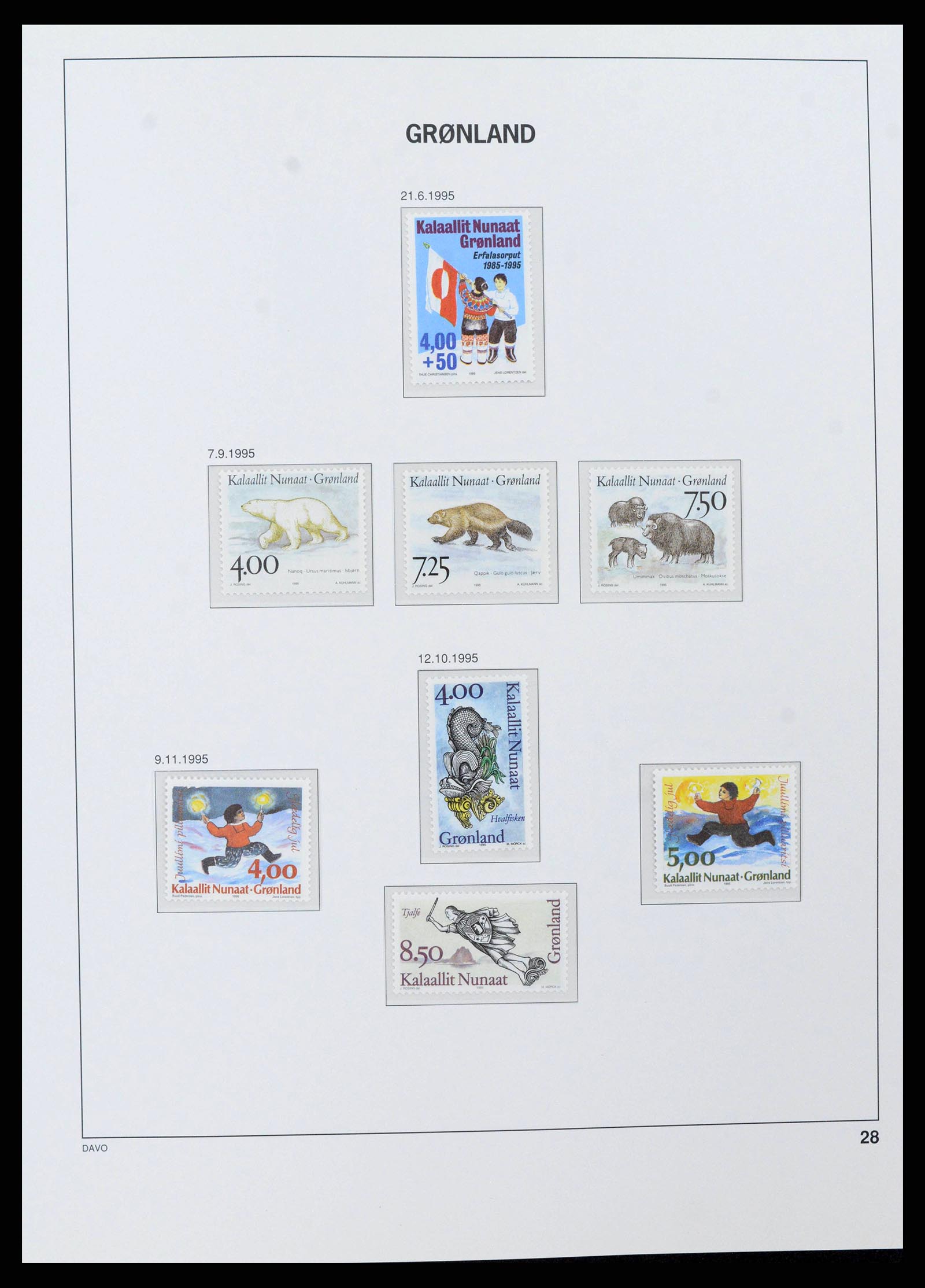 38716 0030 - Stamp collection 38716 Greenland 1905-2007.