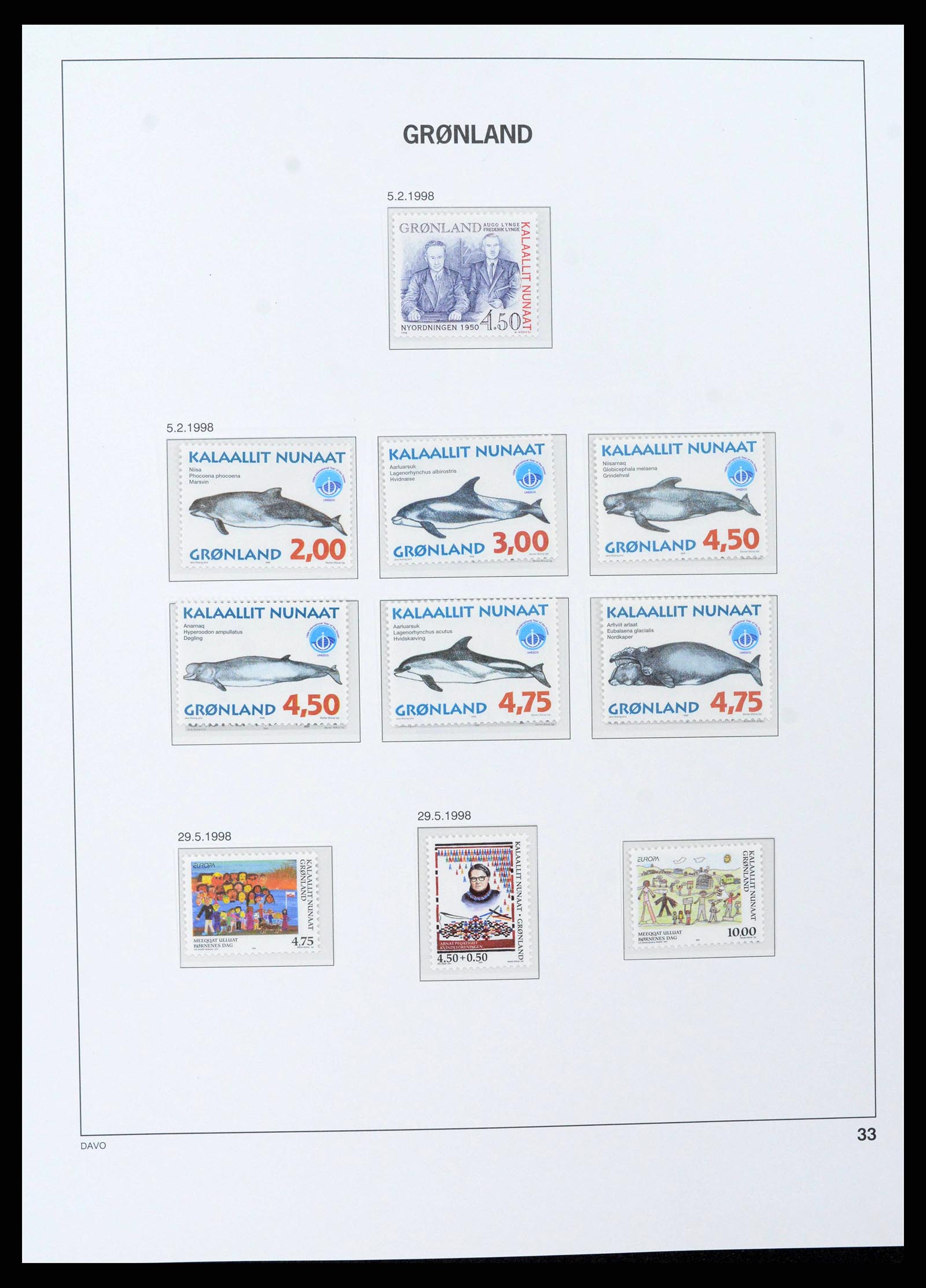 38716 0035 - Stamp collection 38716 Greenland 1905-2007.