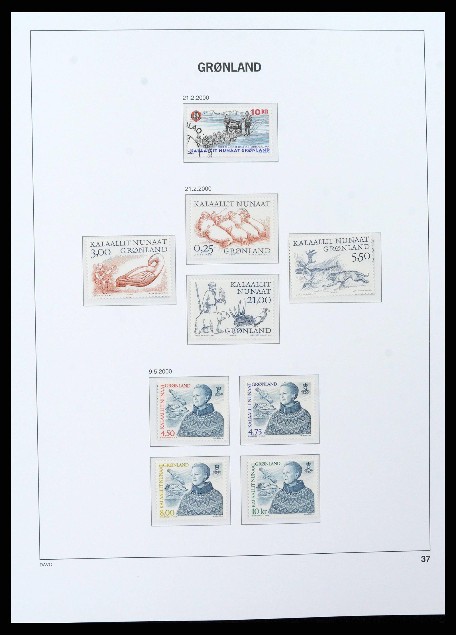 38716 0039 - Stamp collection 38716 Greenland 1905-2007.
