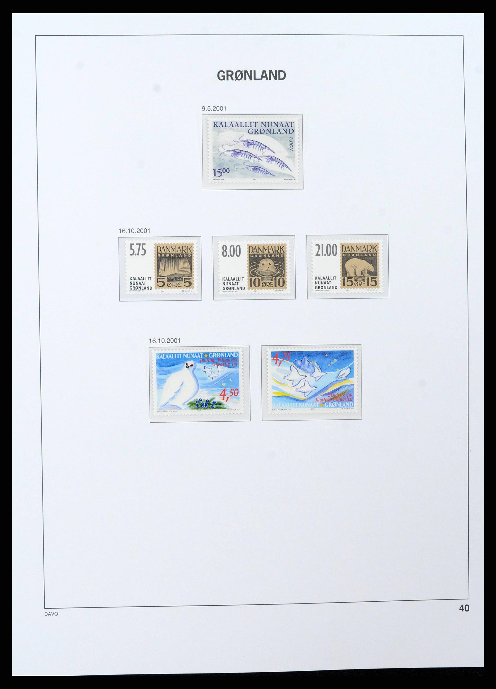 38716 0042 - Stamp collection 38716 Greenland 1905-2007.