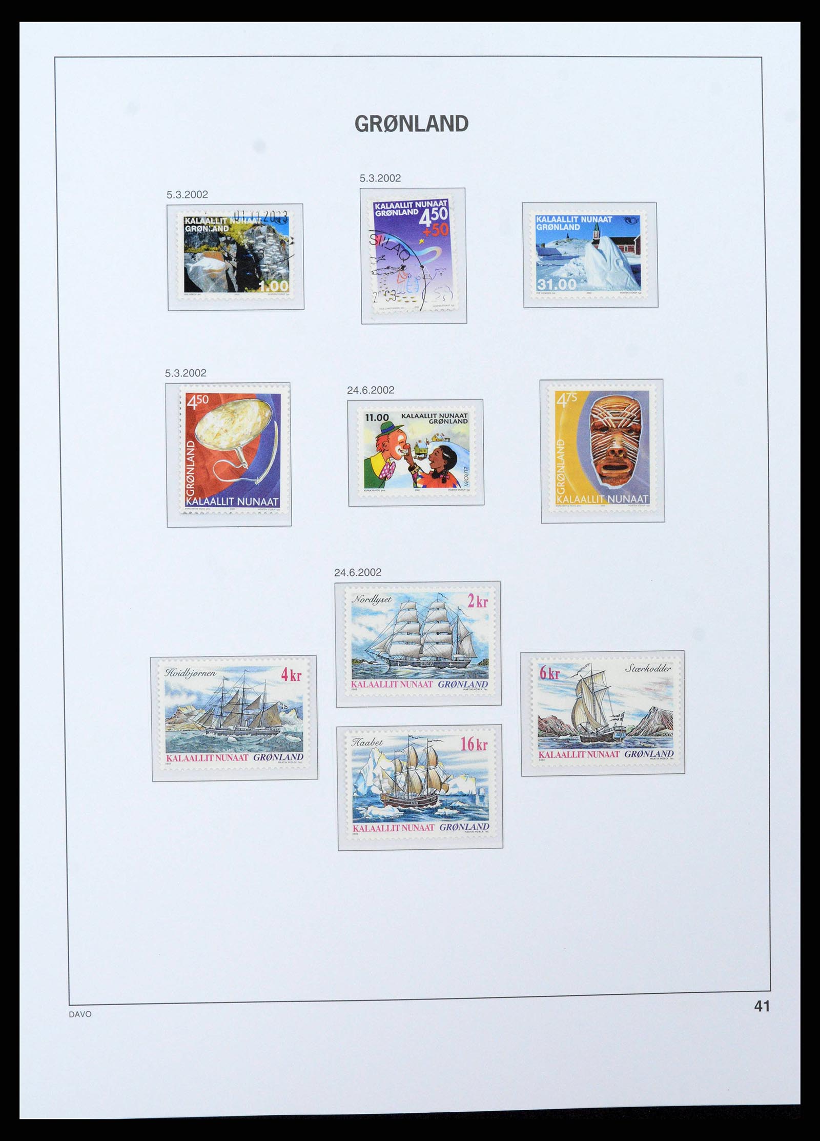 38716 0043 - Stamp collection 38716 Greenland 1905-2007.