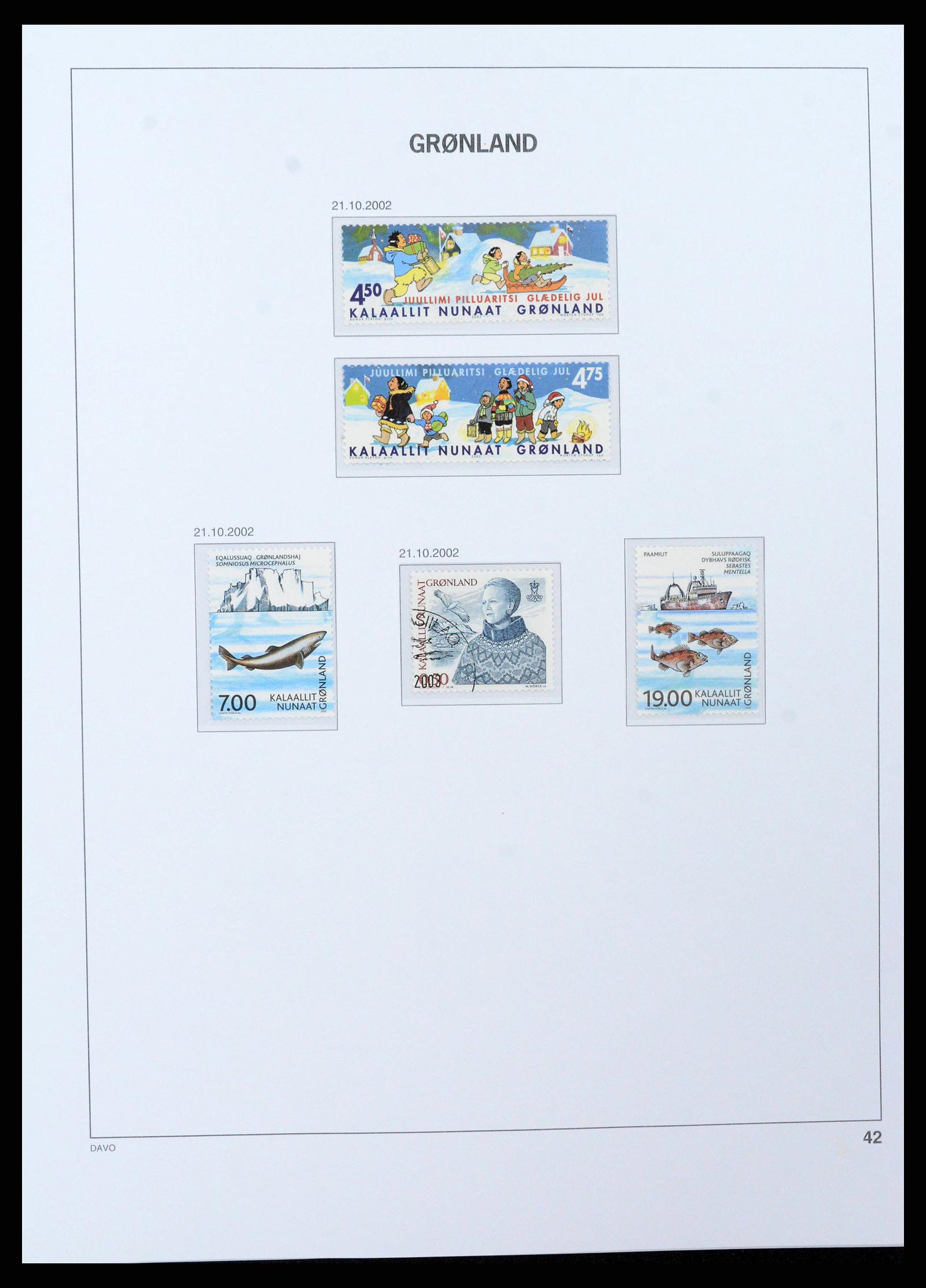 38716 0044 - Stamp collection 38716 Greenland 1905-2007.