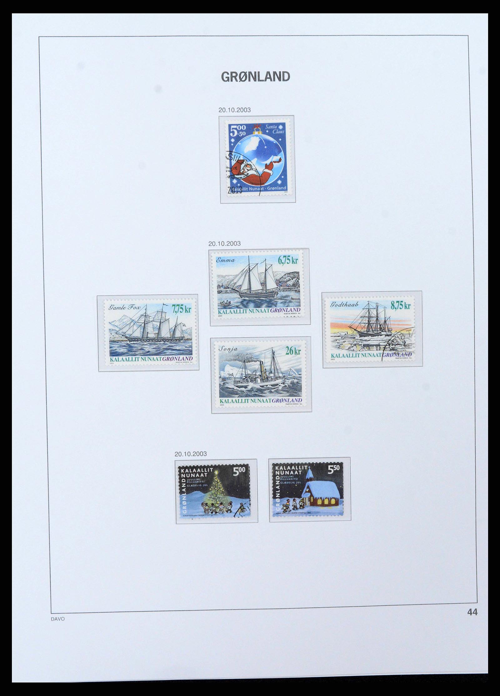 38716 0046 - Stamp collection 38716 Greenland 1905-2007.