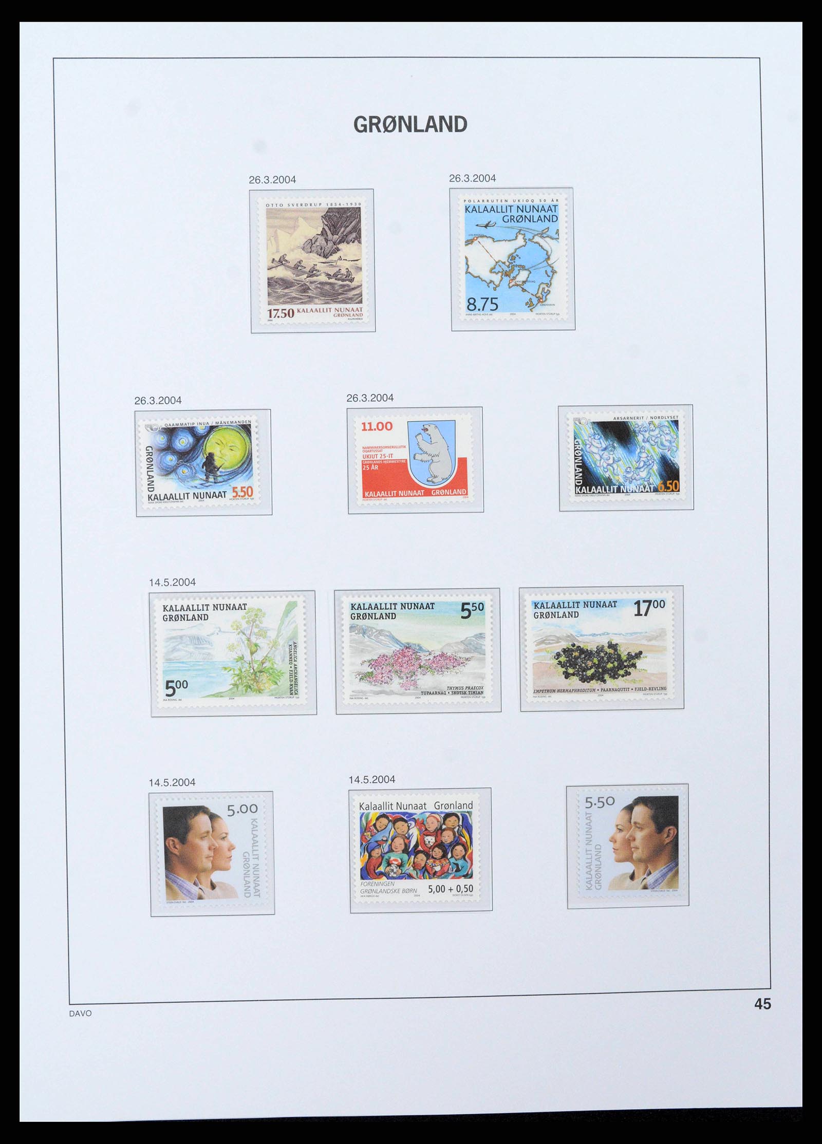 38716 0047 - Stamp collection 38716 Greenland 1905-2007.