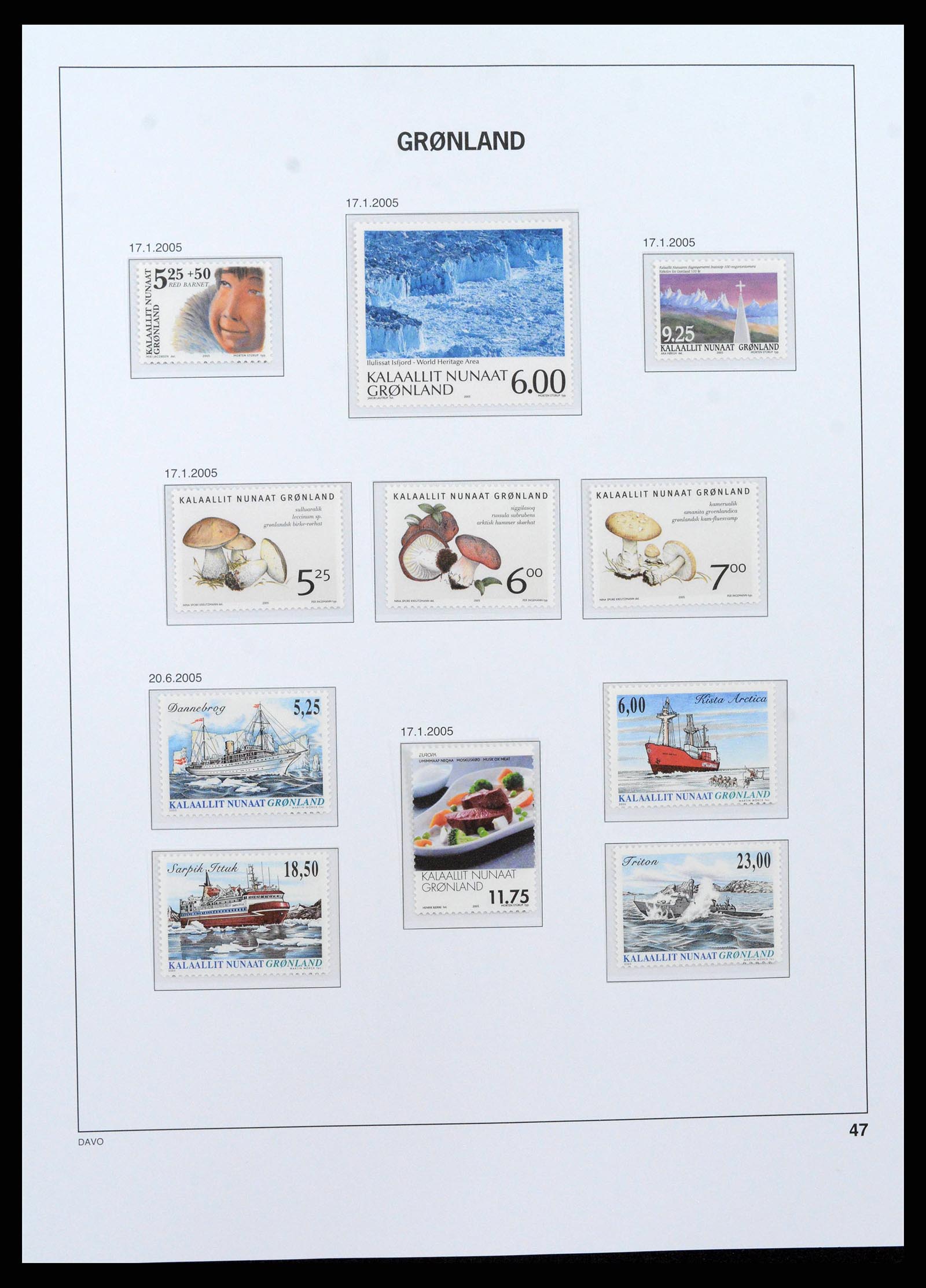 38716 0049 - Stamp collection 38716 Greenland 1905-2007.