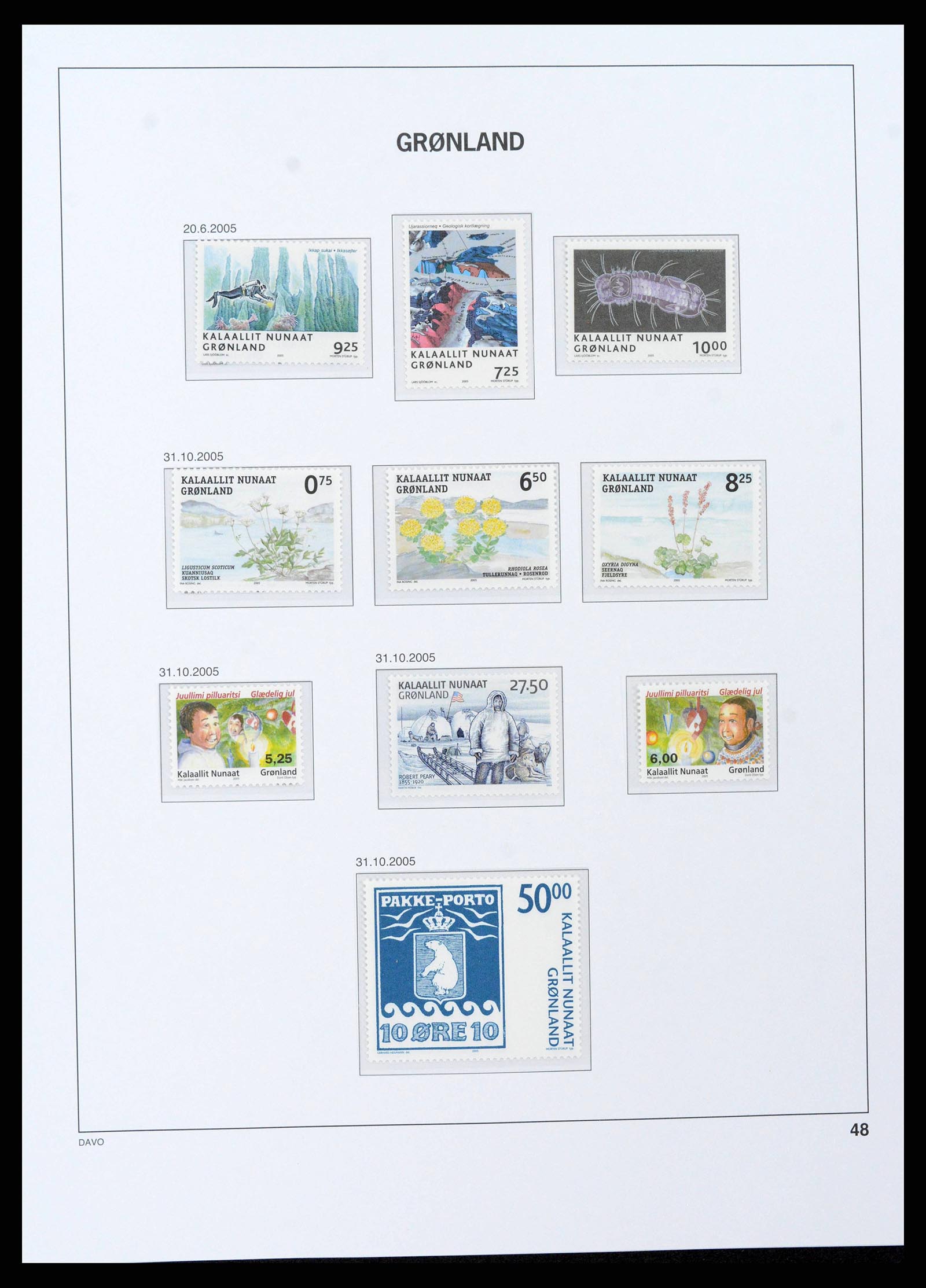 38716 0050 - Stamp collection 38716 Greenland 1905-2007.