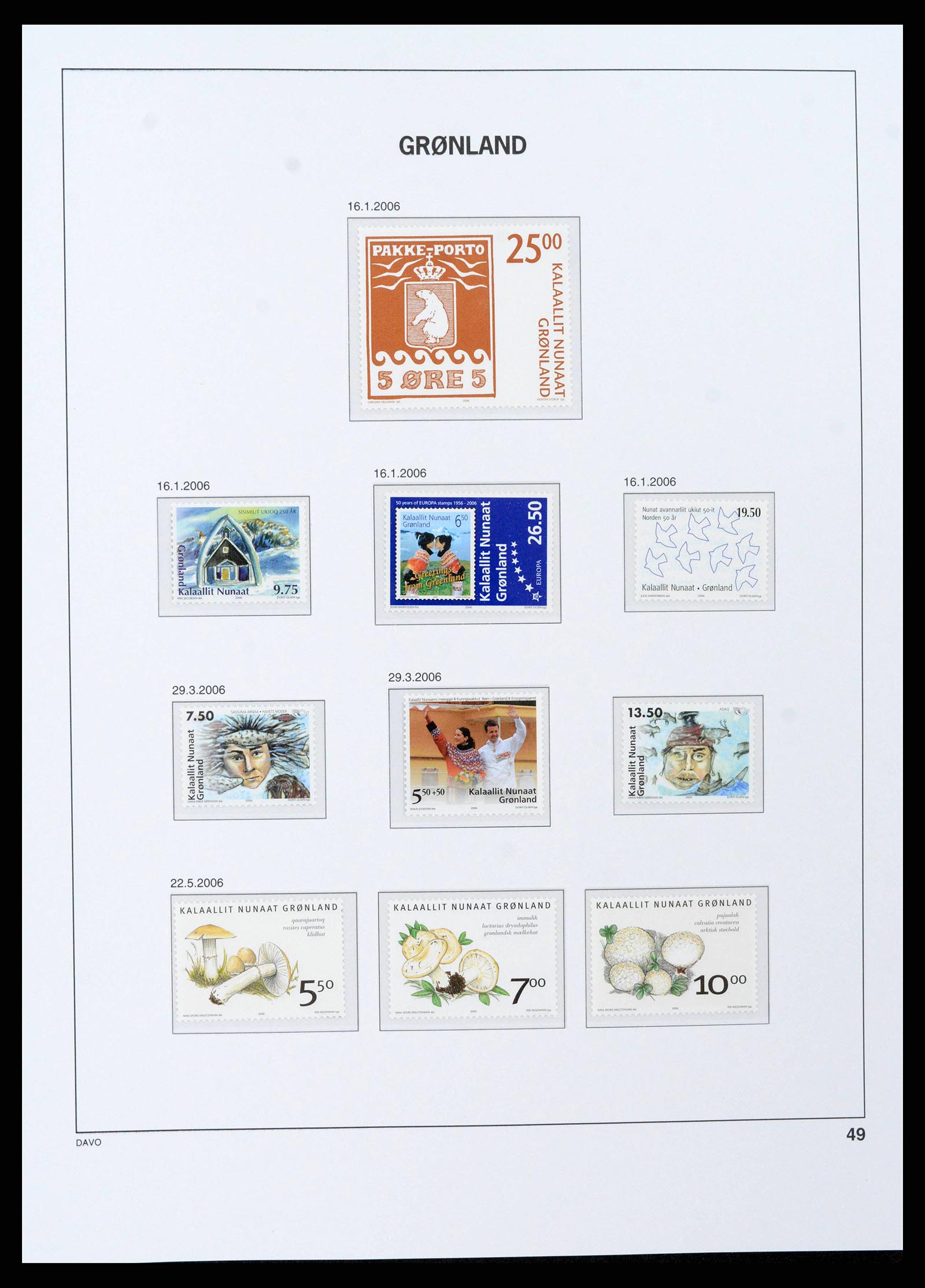 38716 0051 - Stamp collection 38716 Greenland 1905-2007.