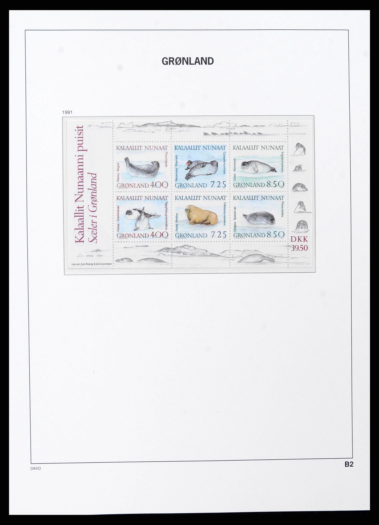 38716 0058 - Stamp collection 38716 Greenland 1905-2007.