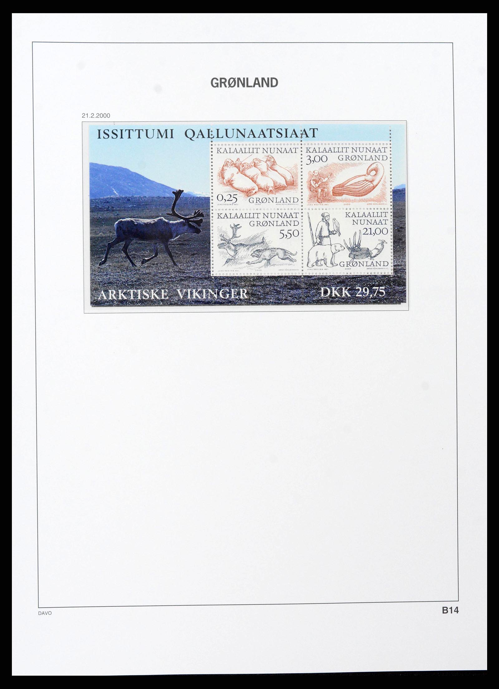 38716 0071 - Stamp collection 38716 Greenland 1905-2007.