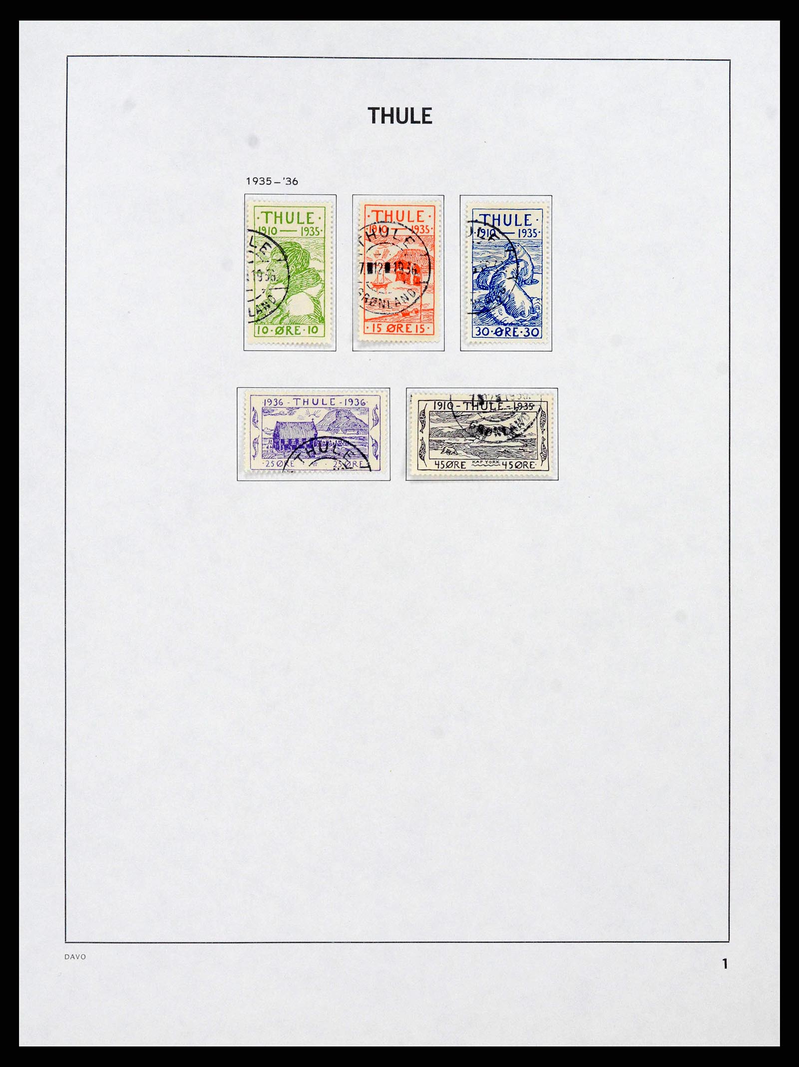 38718 0001 - Stamp collection 38718 Greenland and Faroe Islands 1905-1990.