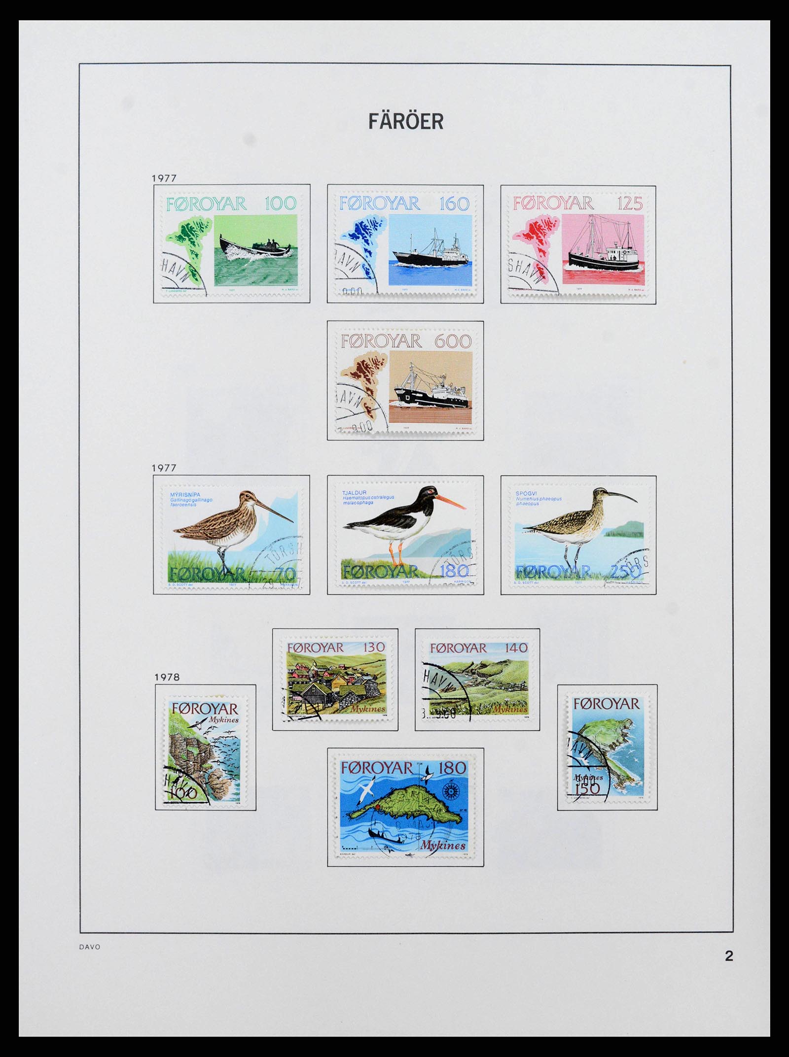 38718 0005 - Postzegelverzameling 38718 Groenland en Faeroer 1905-1990.