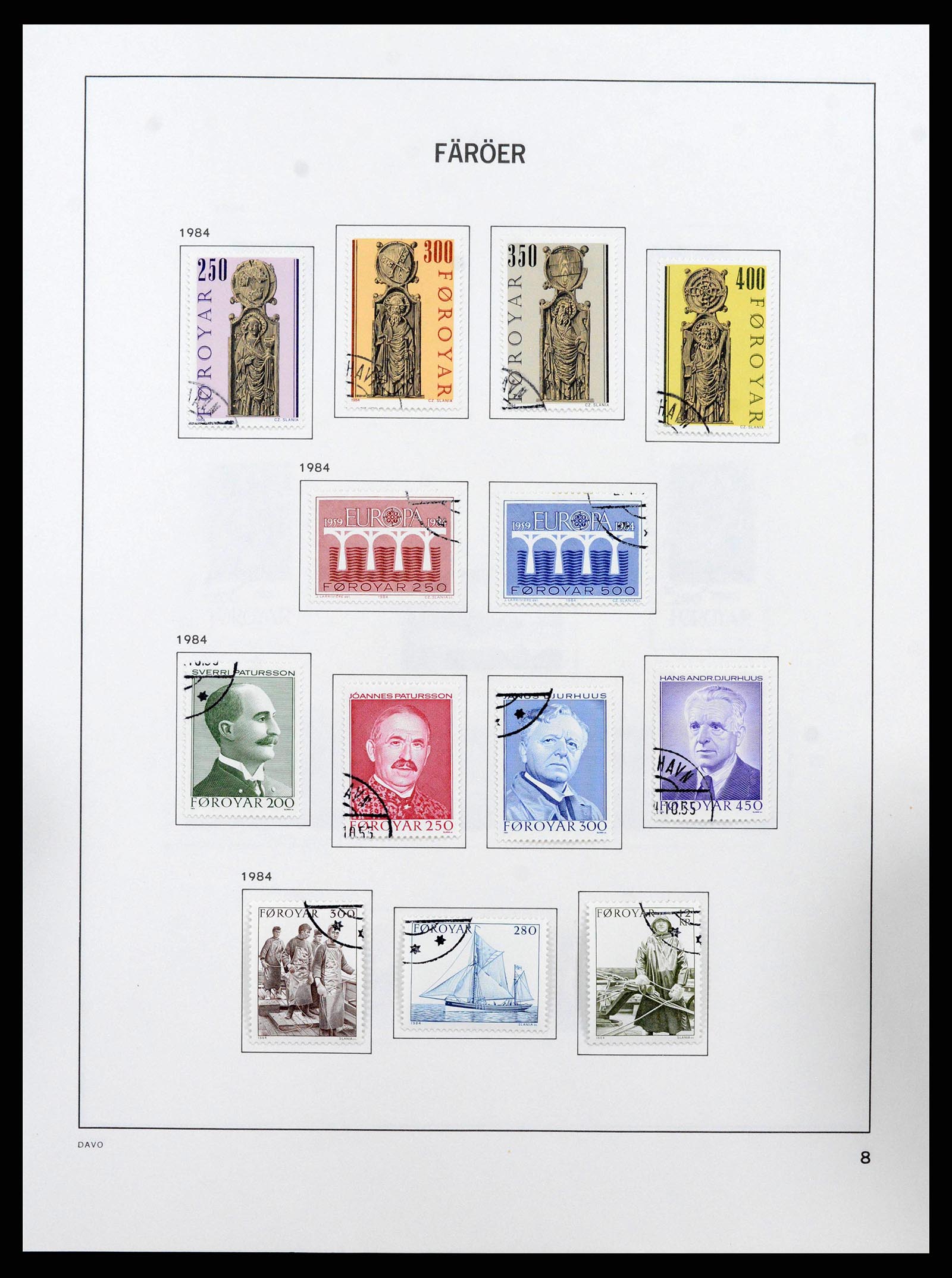 38718 0011 - Postzegelverzameling 38718 Groenland en Faeroer 1905-1990.