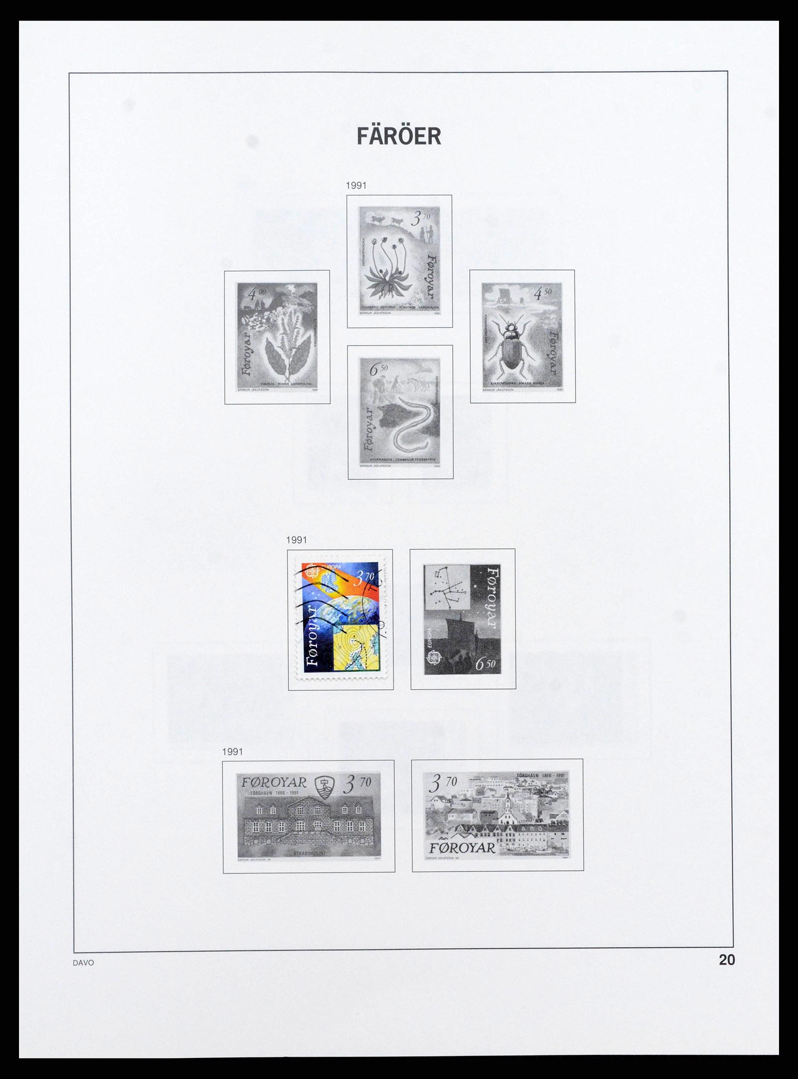 38718 0018 - Postzegelverzameling 38718 Groenland en Faeroer 1905-1990.