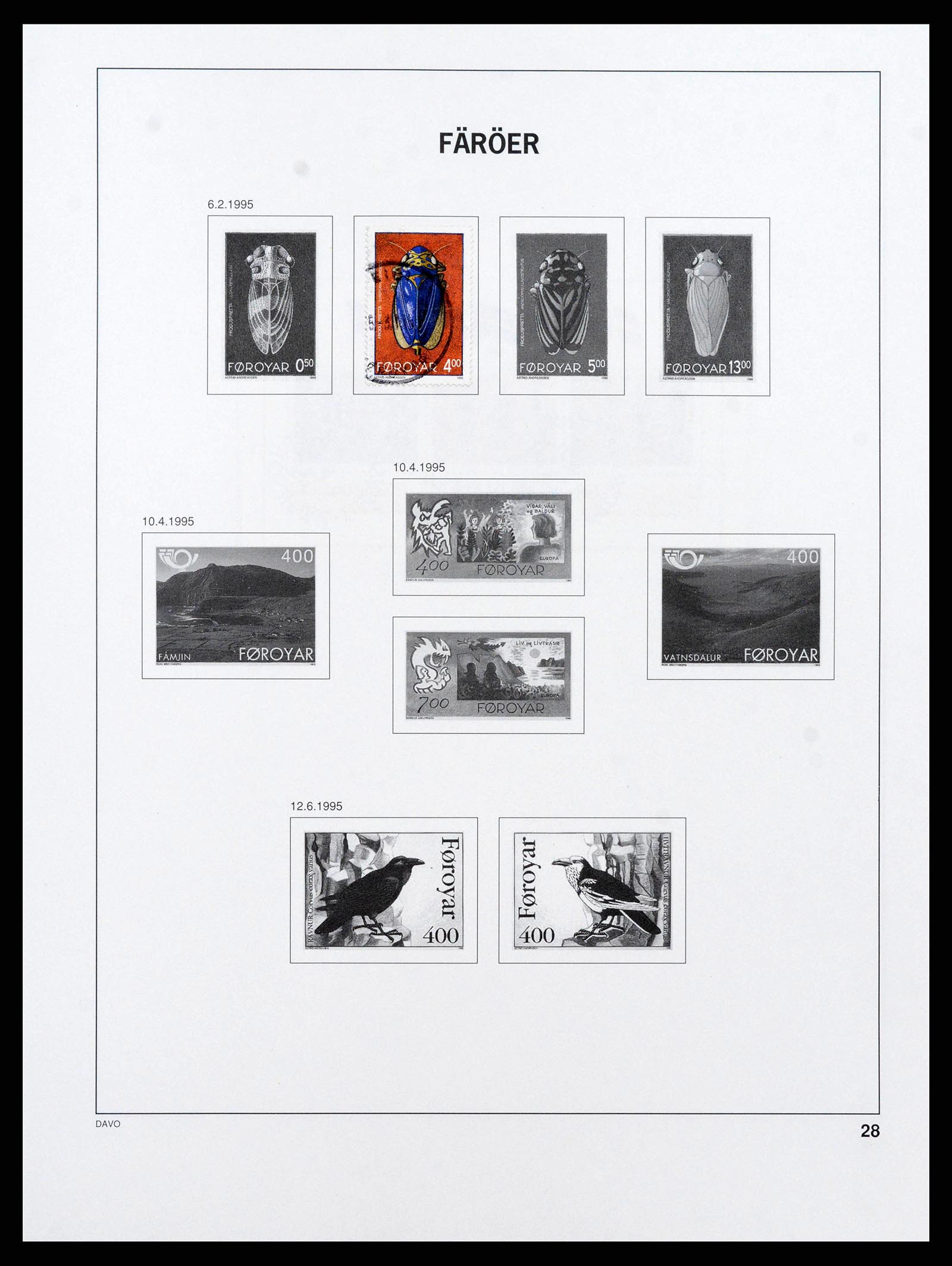 38718 0020 - Postzegelverzameling 38718 Groenland en Faeroer 1905-1990.