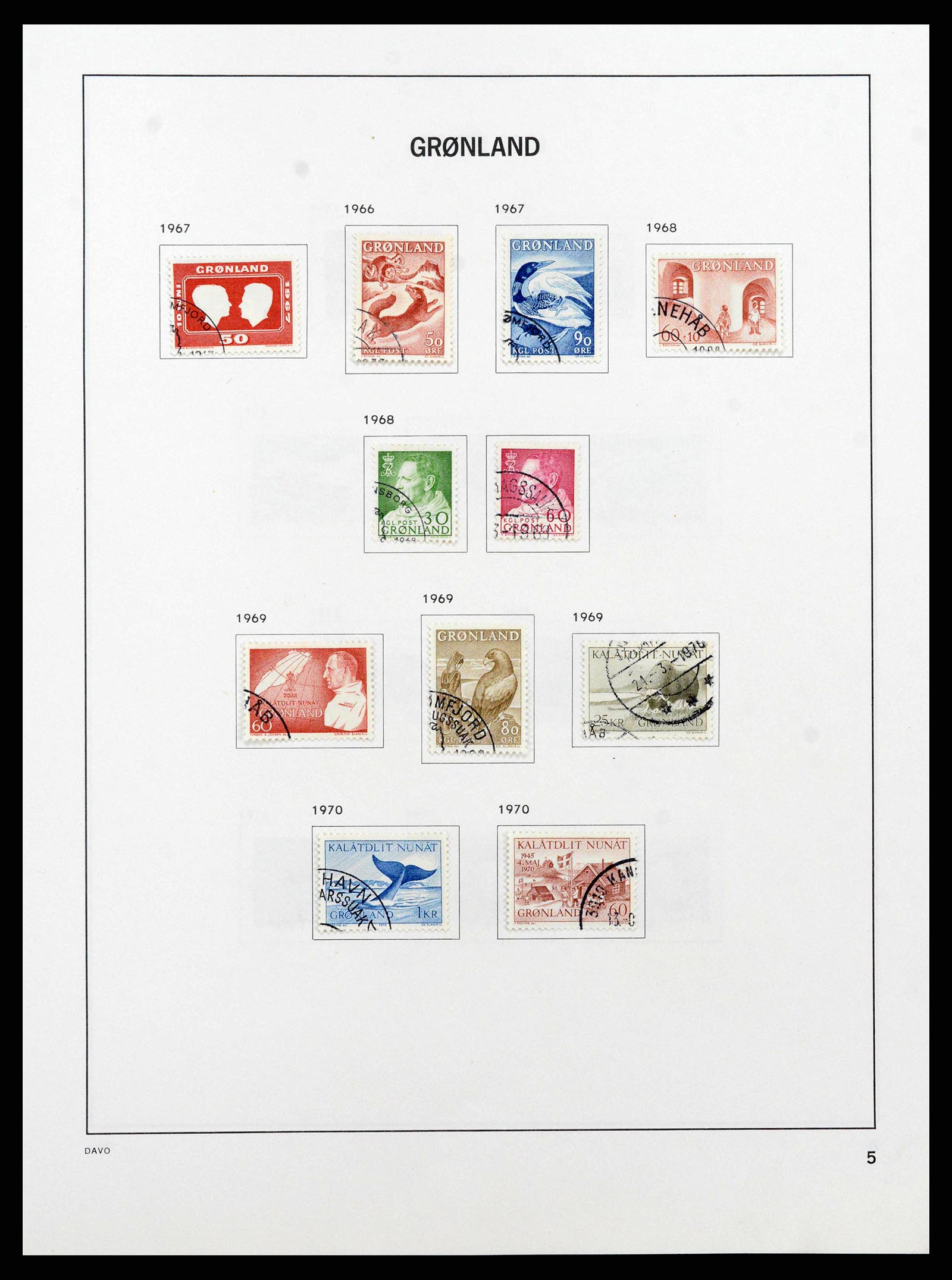 38718 0026 - Stamp collection 38718 Greenland and Faroe Islands 1905-1990.