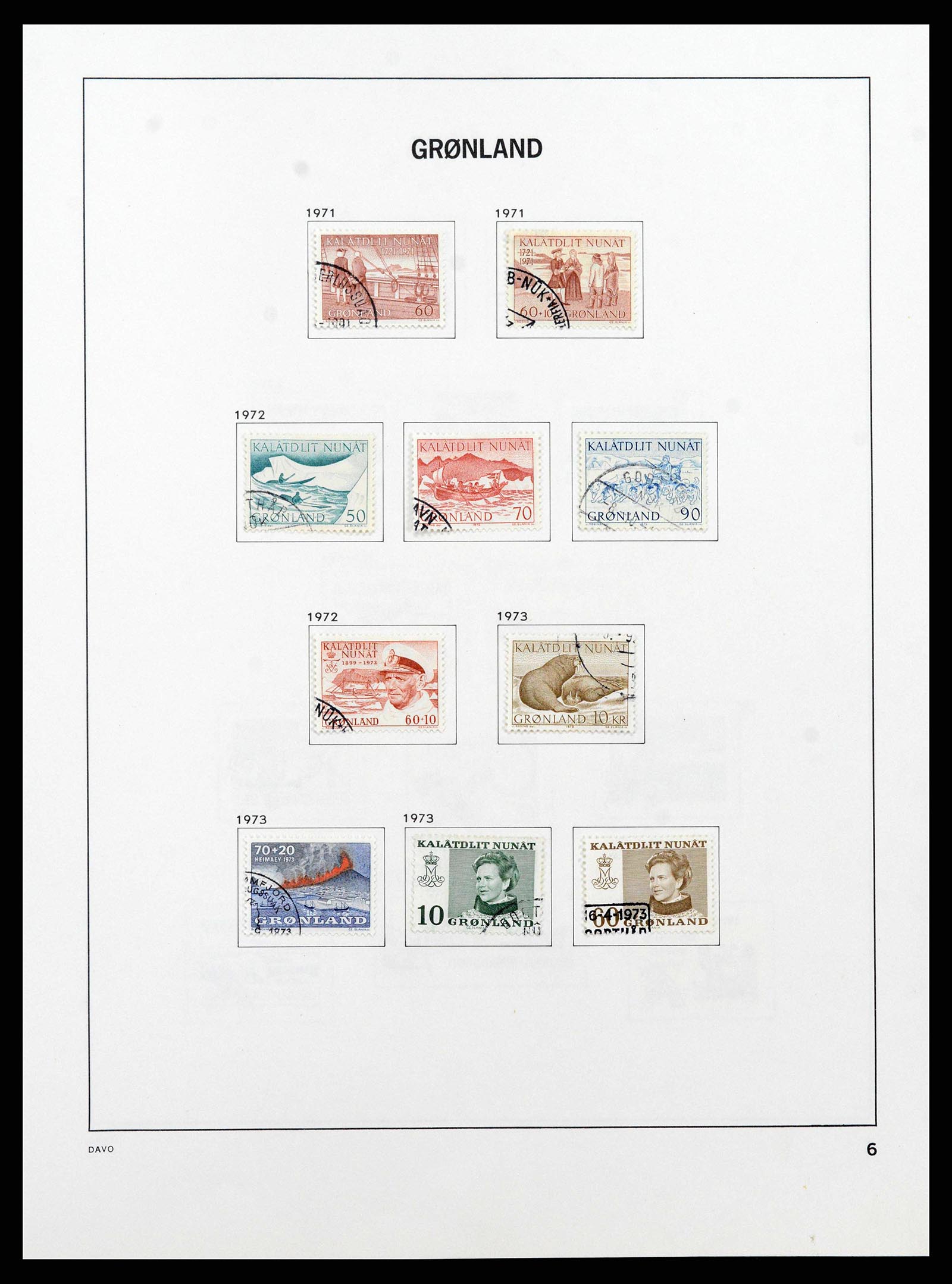 38718 0027 - Stamp collection 38718 Greenland and Faroe Islands 1905-1990.