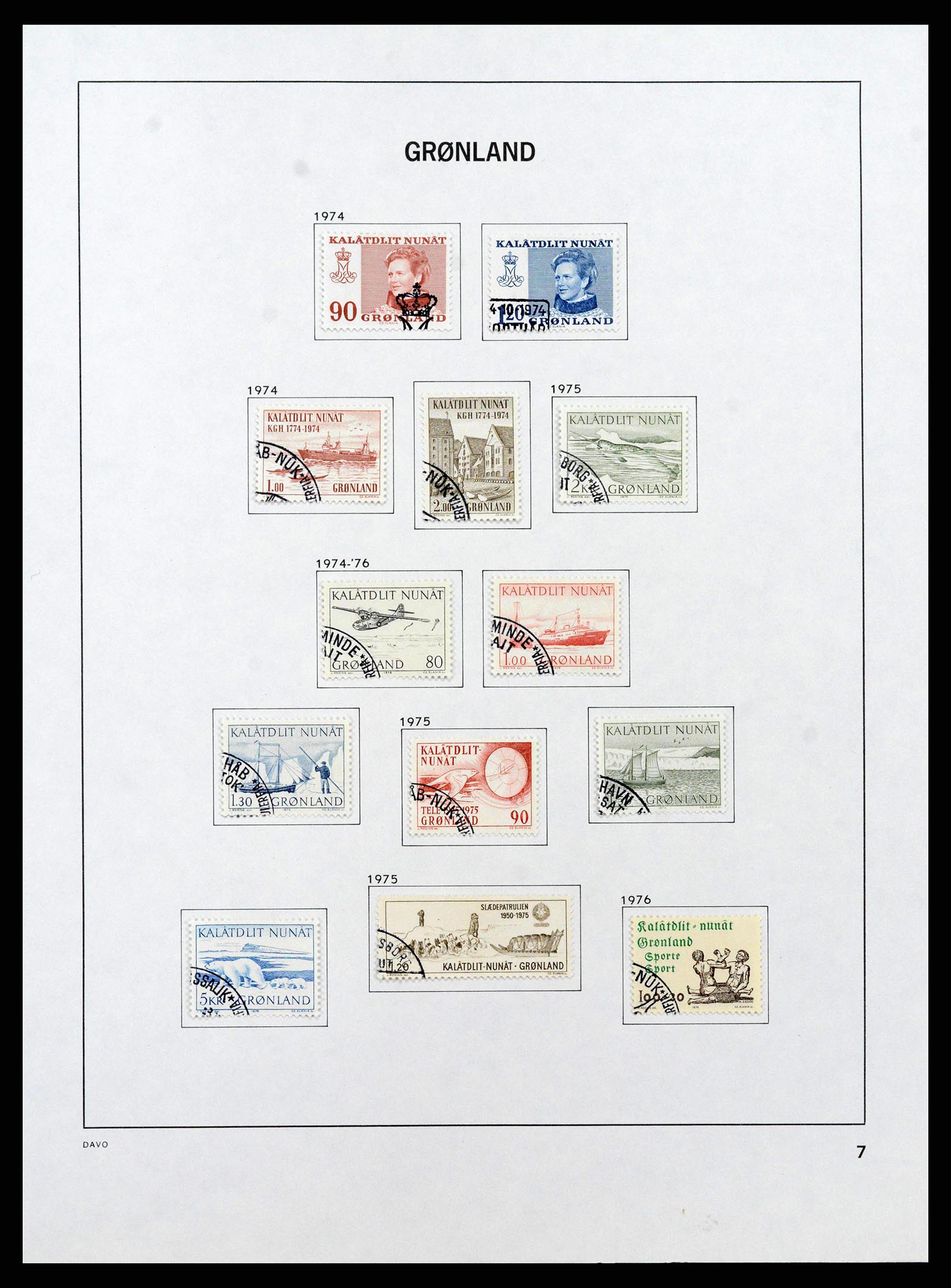 38718 0028 - Stamp collection 38718 Greenland and Faroe Islands 1905-1990.