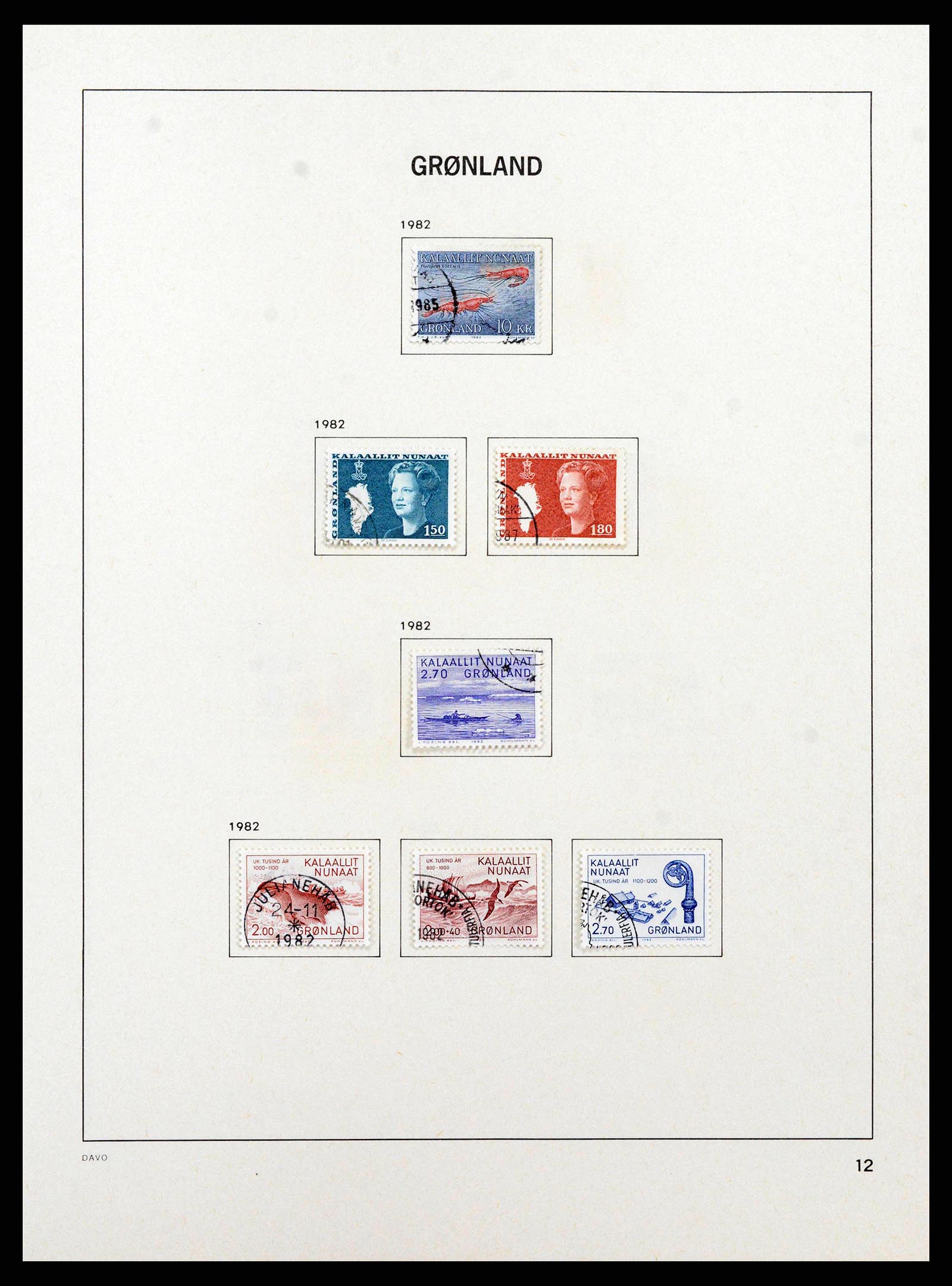38718 0033 - Stamp collection 38718 Greenland and Faroe Islands 1905-1990.