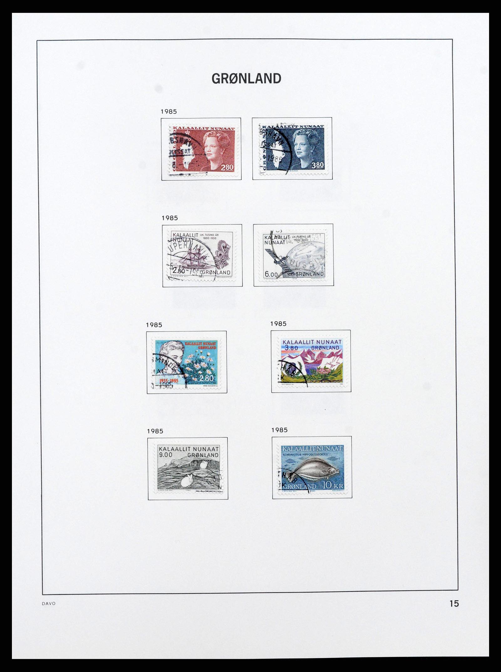 38718 0036 - Stamp collection 38718 Greenland and Faroe Islands 1905-1990.