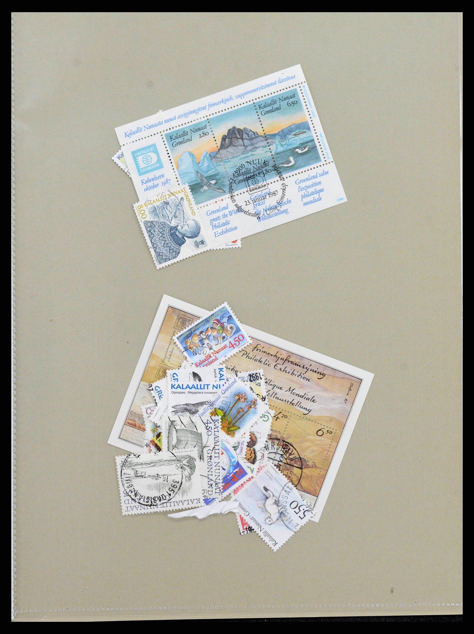 38718 0044 - Postzegelverzameling 38718 Groenland en Faeroer 1905-1990.