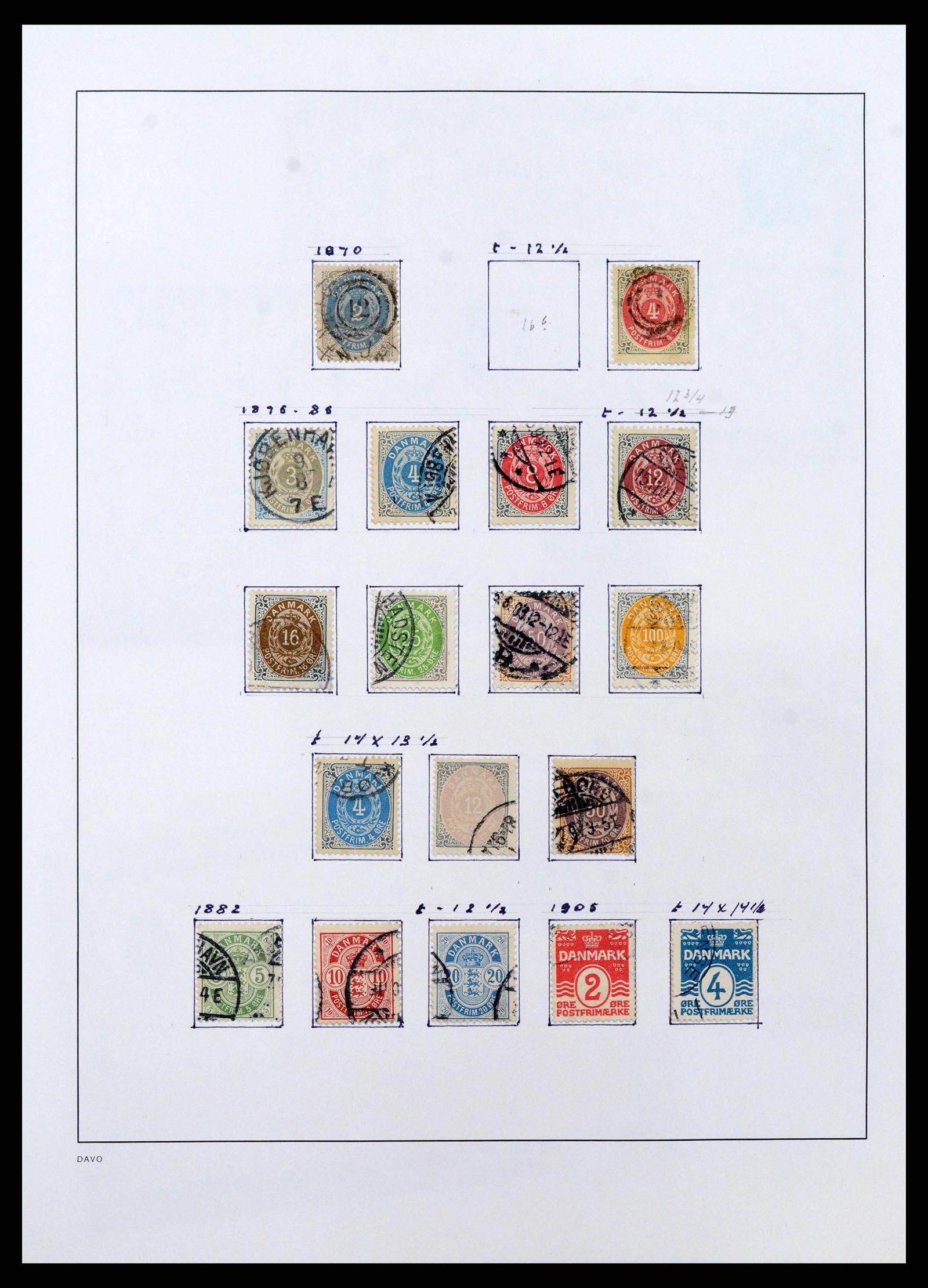38719 0004 - Postzegelverzameling 38719 Denemarken 1851-2002.