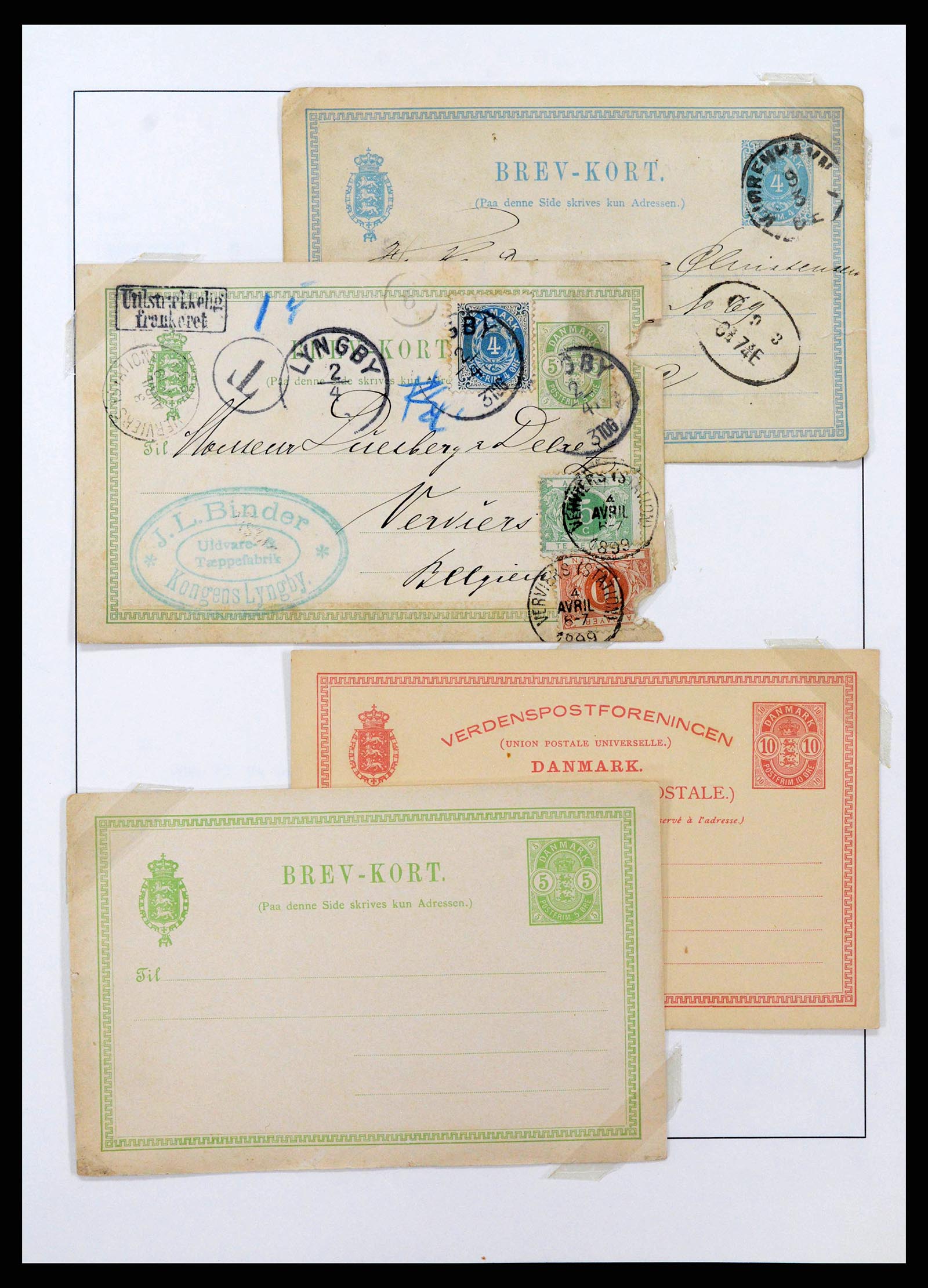 38719 0005 - Postzegelverzameling 38719 Denemarken 1851-2002.
