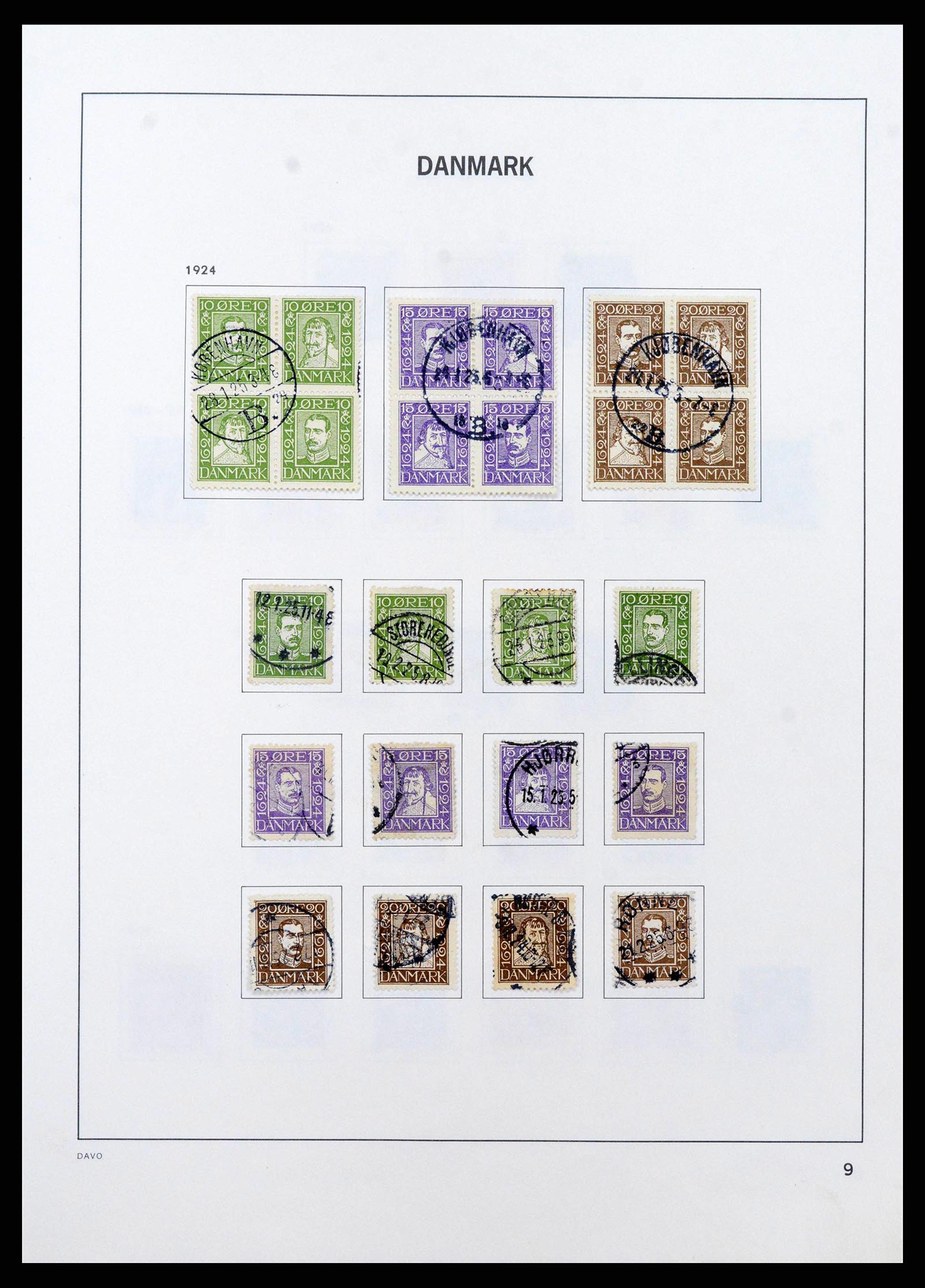 38719 0012 - Postzegelverzameling 38719 Denemarken 1851-2002.