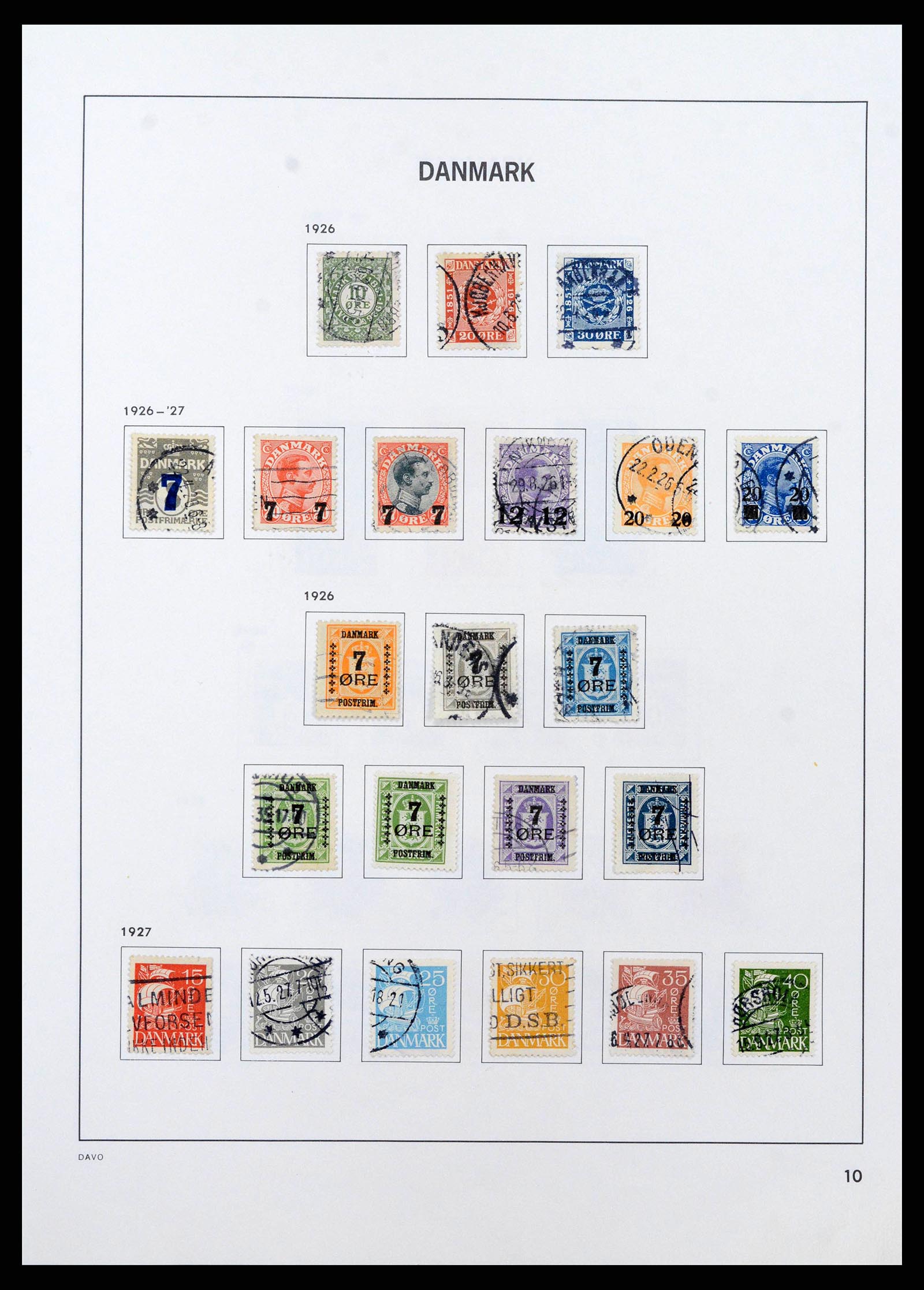38719 0013 - Postzegelverzameling 38719 Denemarken 1851-2002.