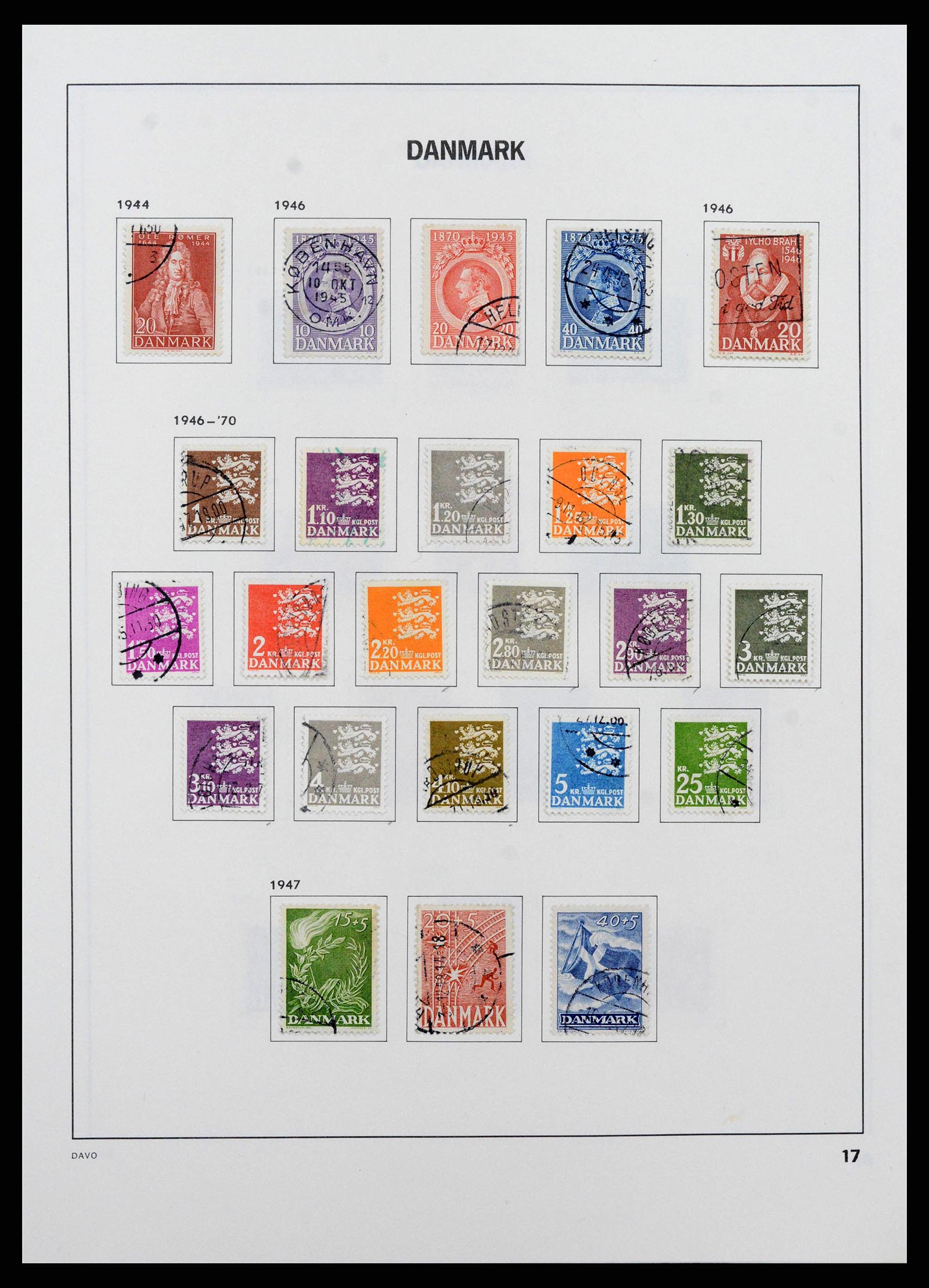 38719 0020 - Postzegelverzameling 38719 Denemarken 1851-2002.