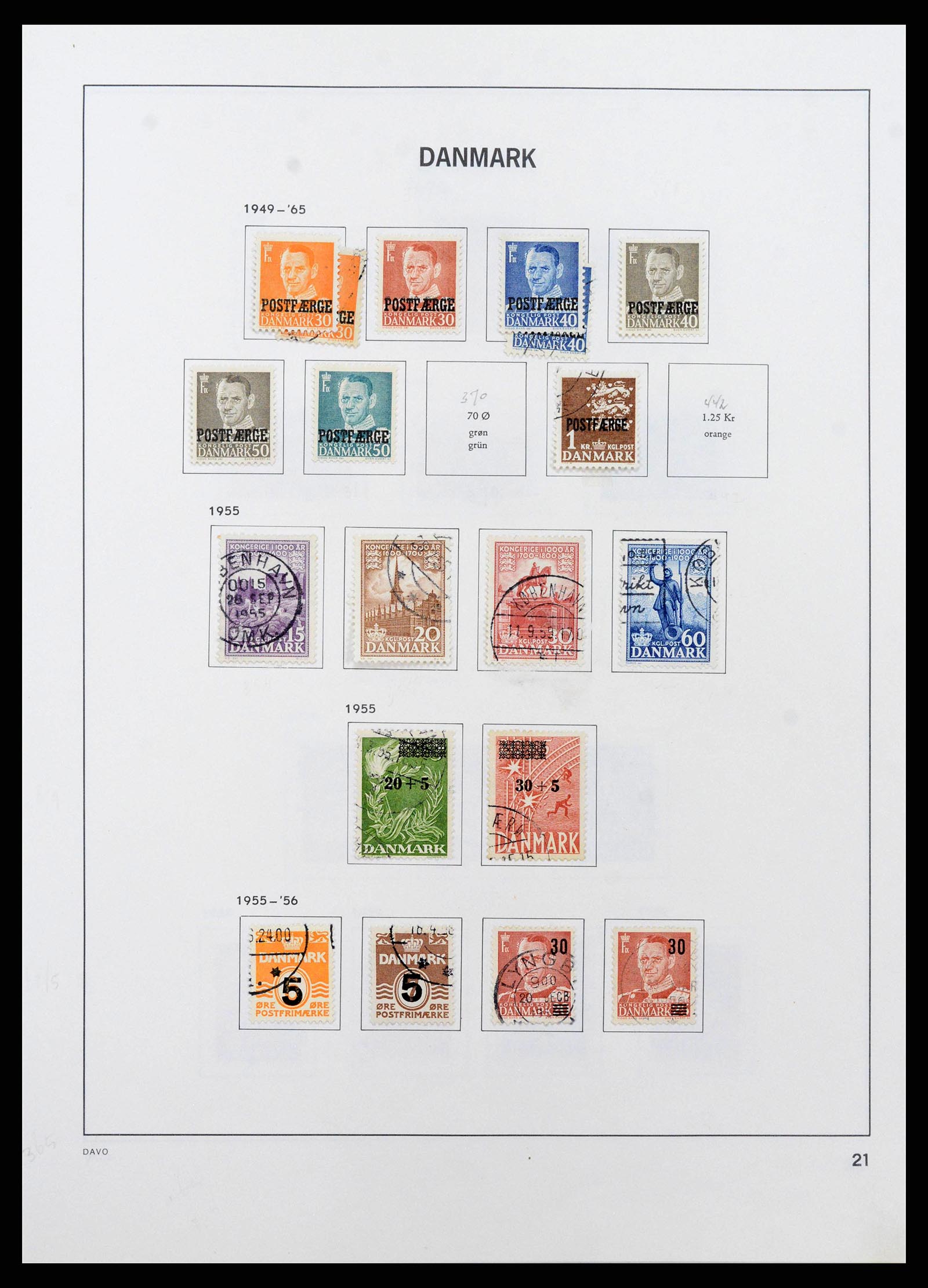 38719 0024 - Postzegelverzameling 38719 Denemarken 1851-2002.