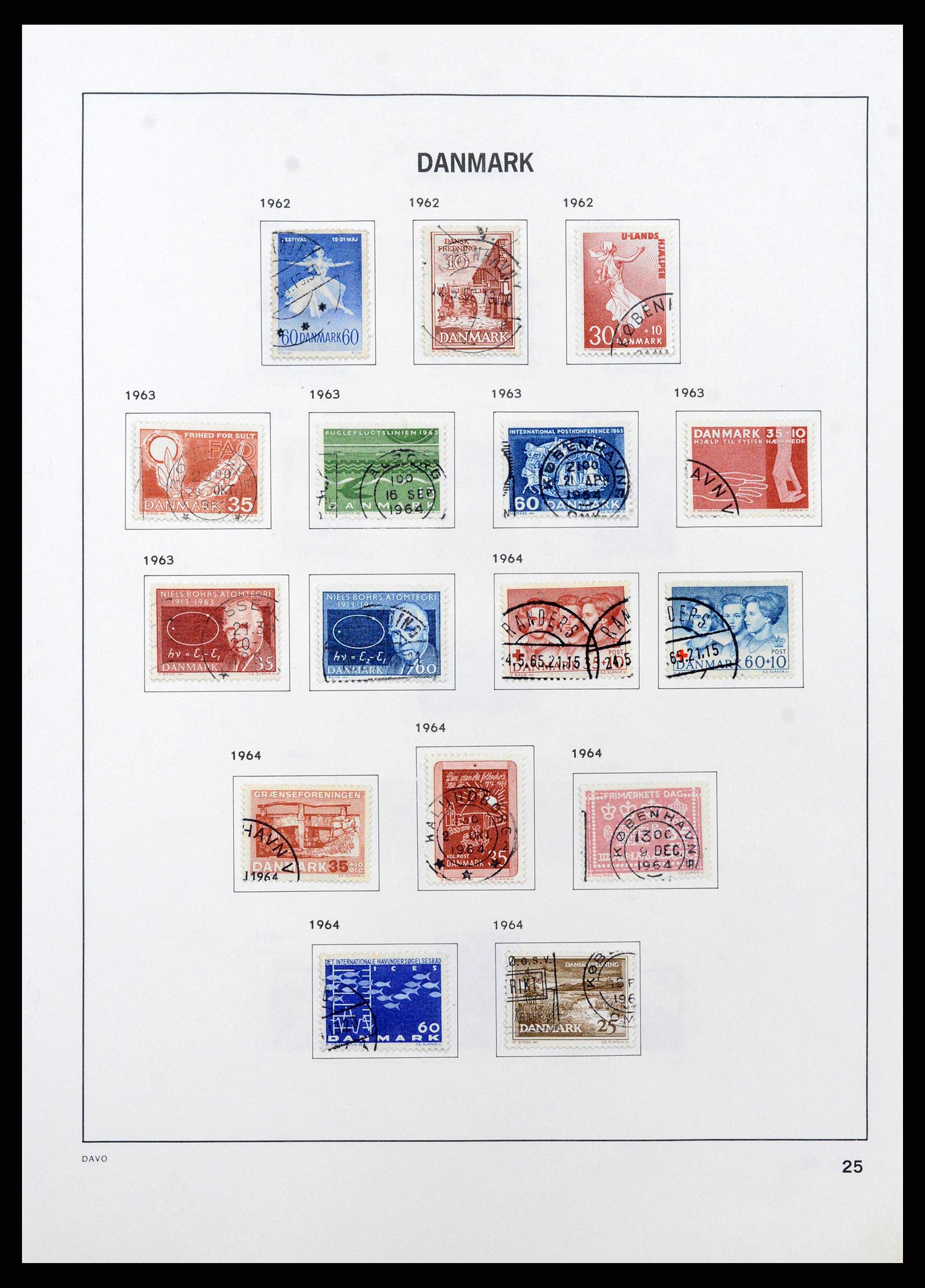 38719 0028 - Postzegelverzameling 38719 Denemarken 1851-2002.