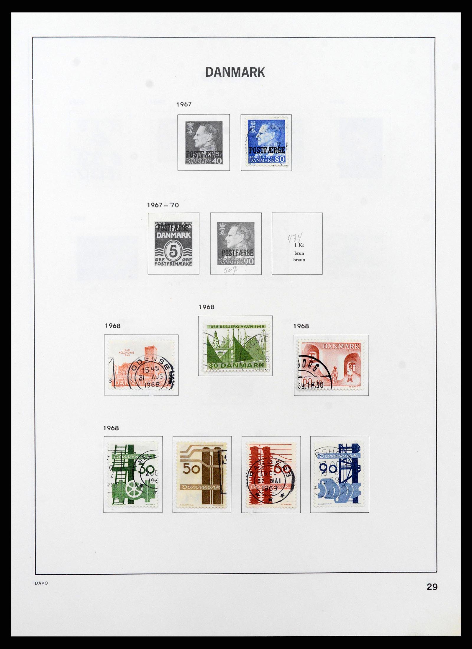 38719 0034 - Postzegelverzameling 38719 Denemarken 1851-2002.