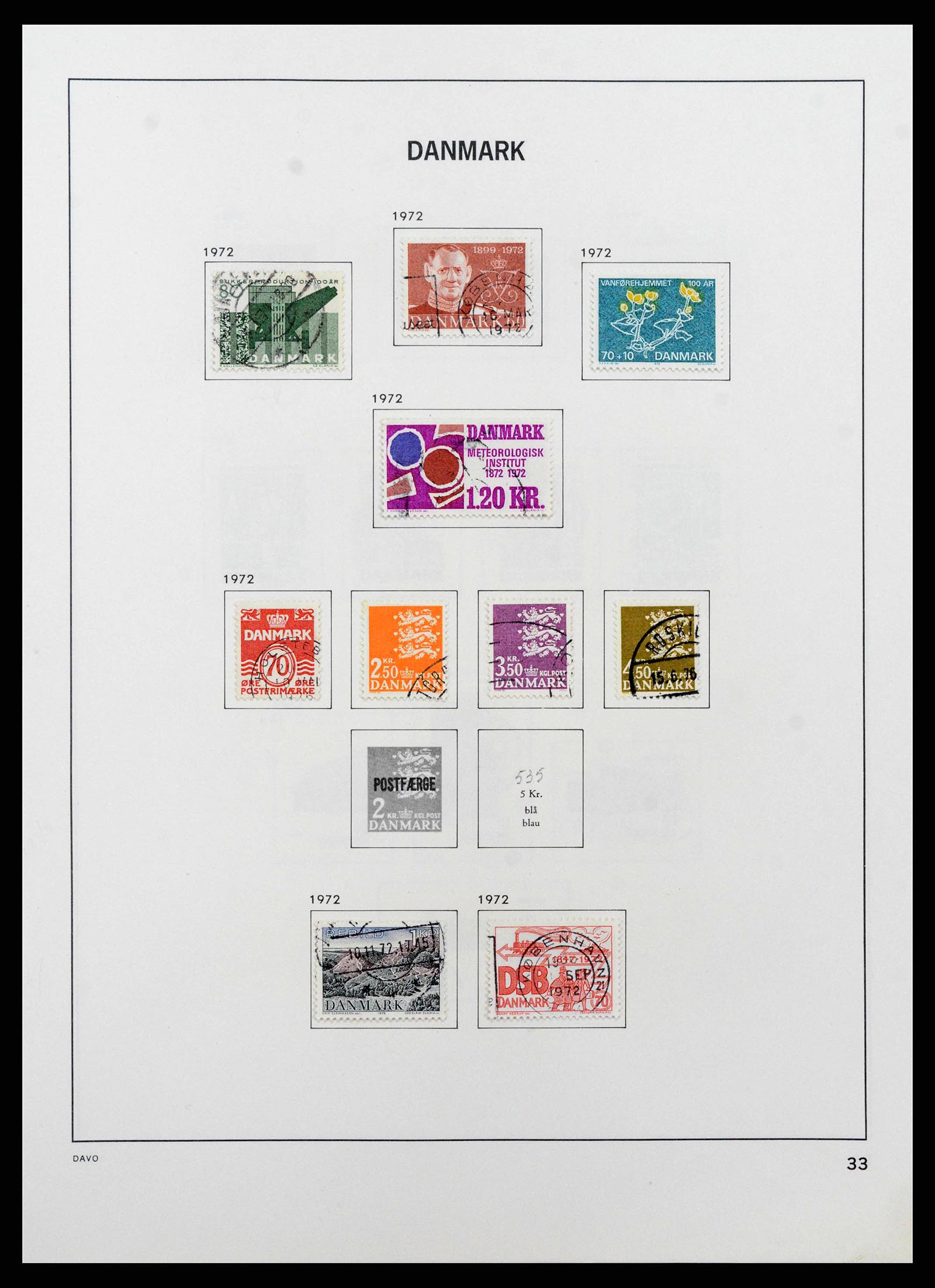 38719 0038 - Postzegelverzameling 38719 Denemarken 1851-2002.