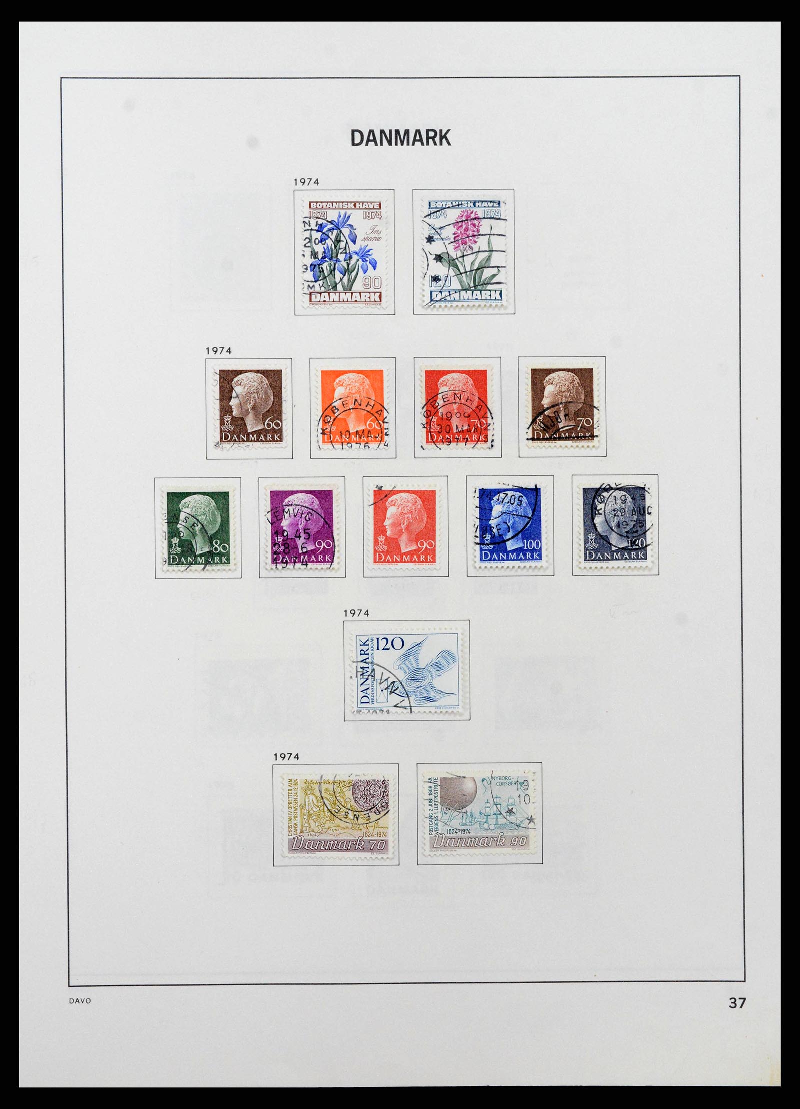 38719 0042 - Postzegelverzameling 38719 Denemarken 1851-2002.