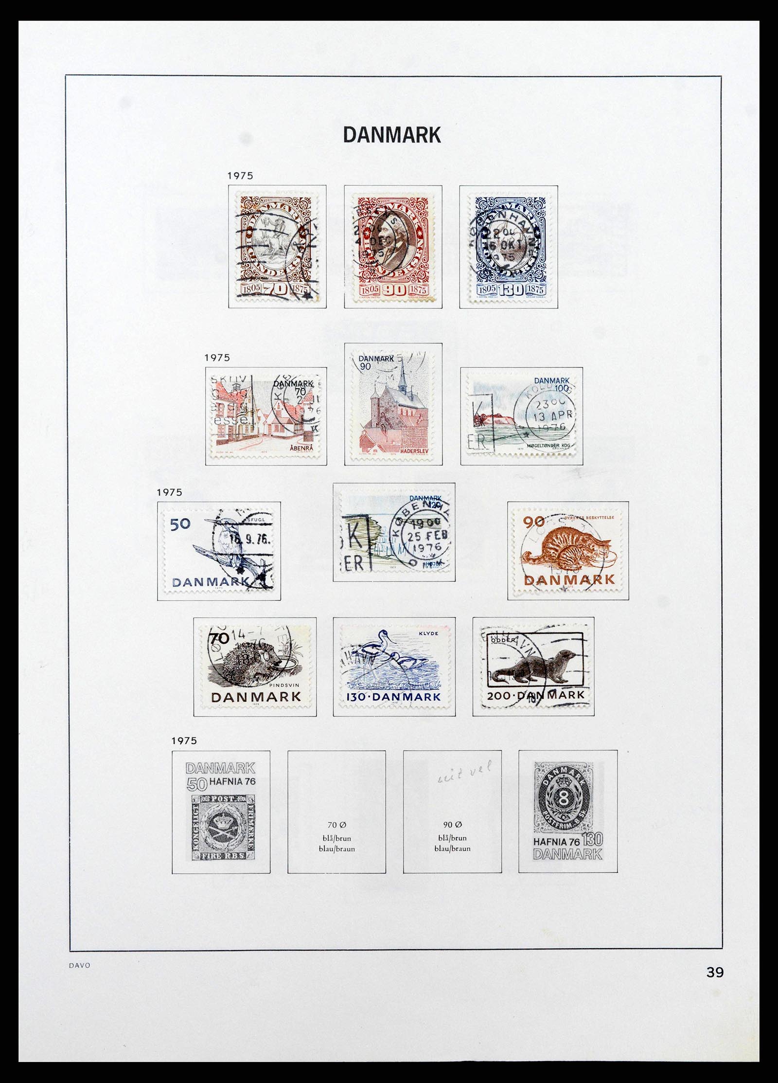 38719 0044 - Postzegelverzameling 38719 Denemarken 1851-2002.
