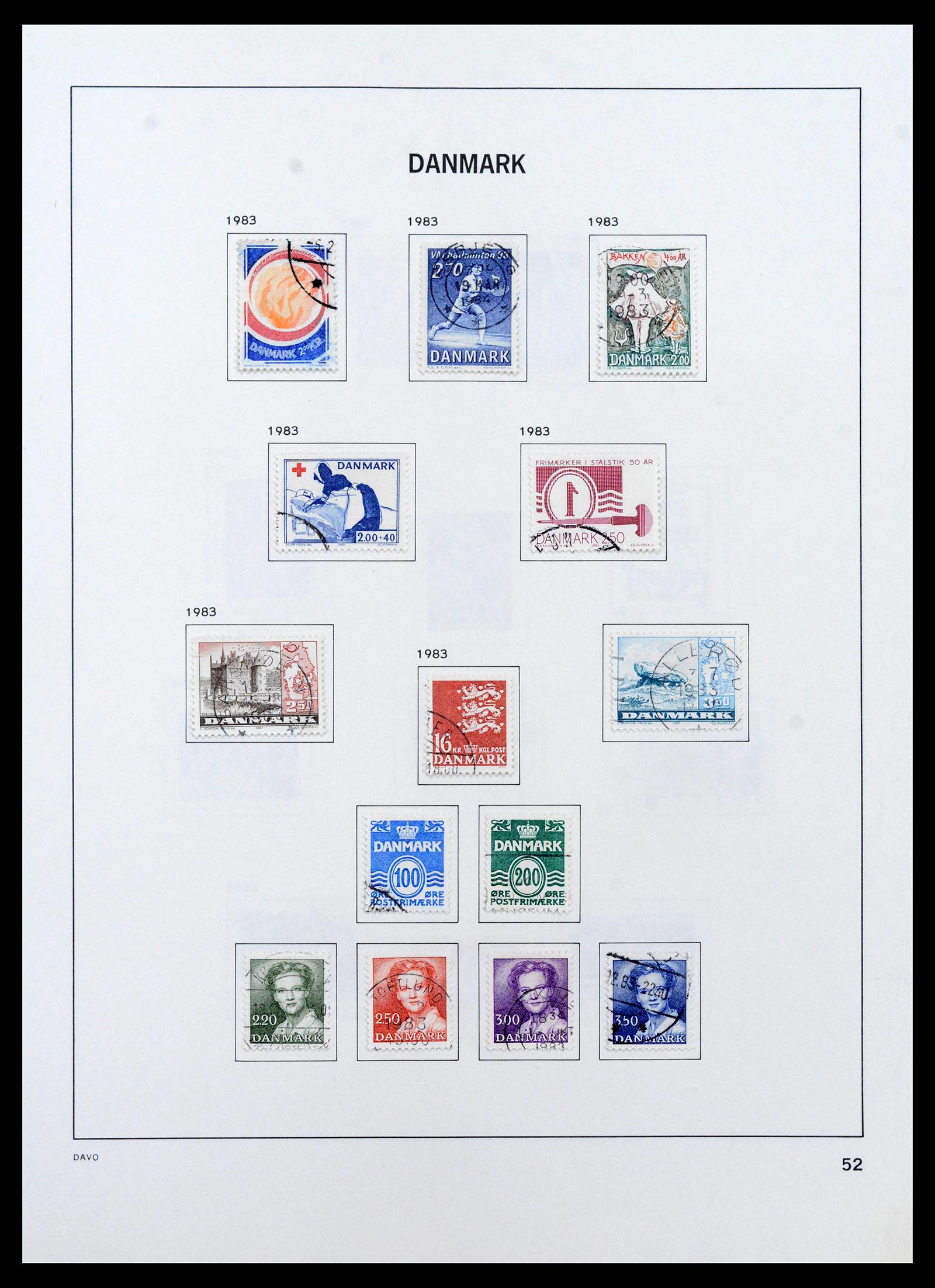 38719 0057 - Postzegelverzameling 38719 Denemarken 1851-2002.